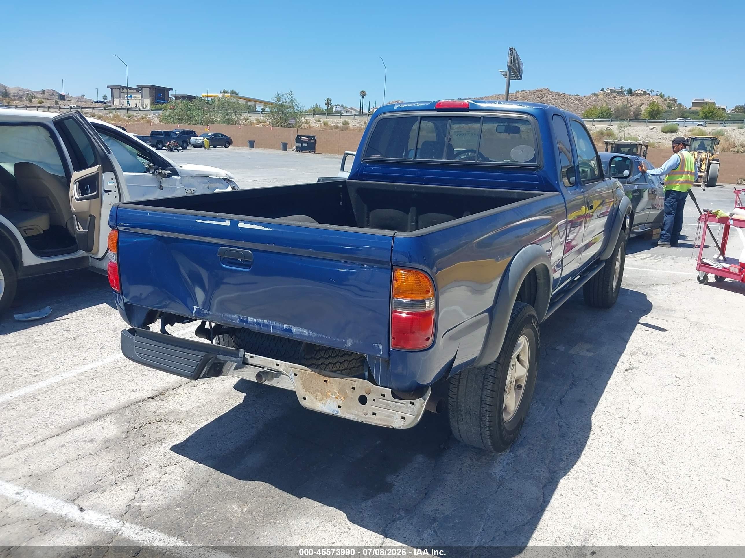 2004 Toyota Tacoma Prerunner V6 Blue vin: 5TESN92N94Z456785