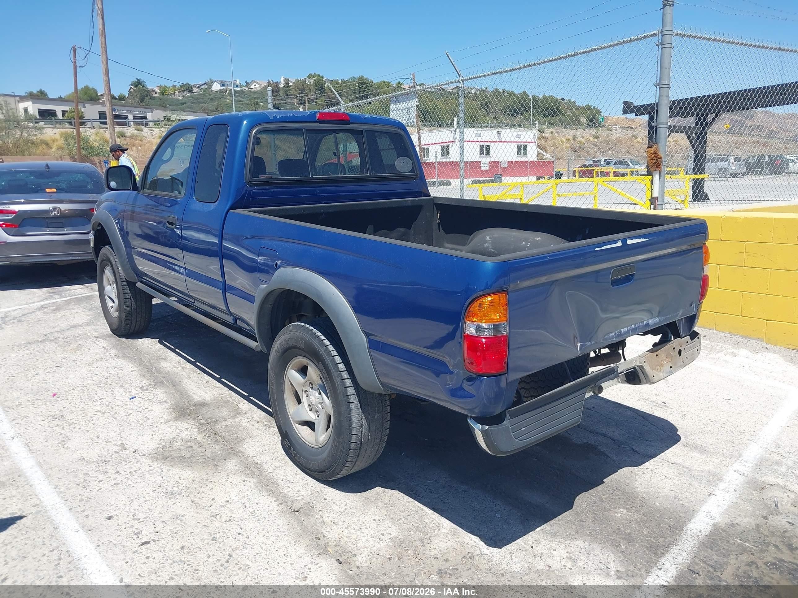 2004 Toyota Tacoma Prerunner V6 Blue vin: 5TESN92N94Z456785