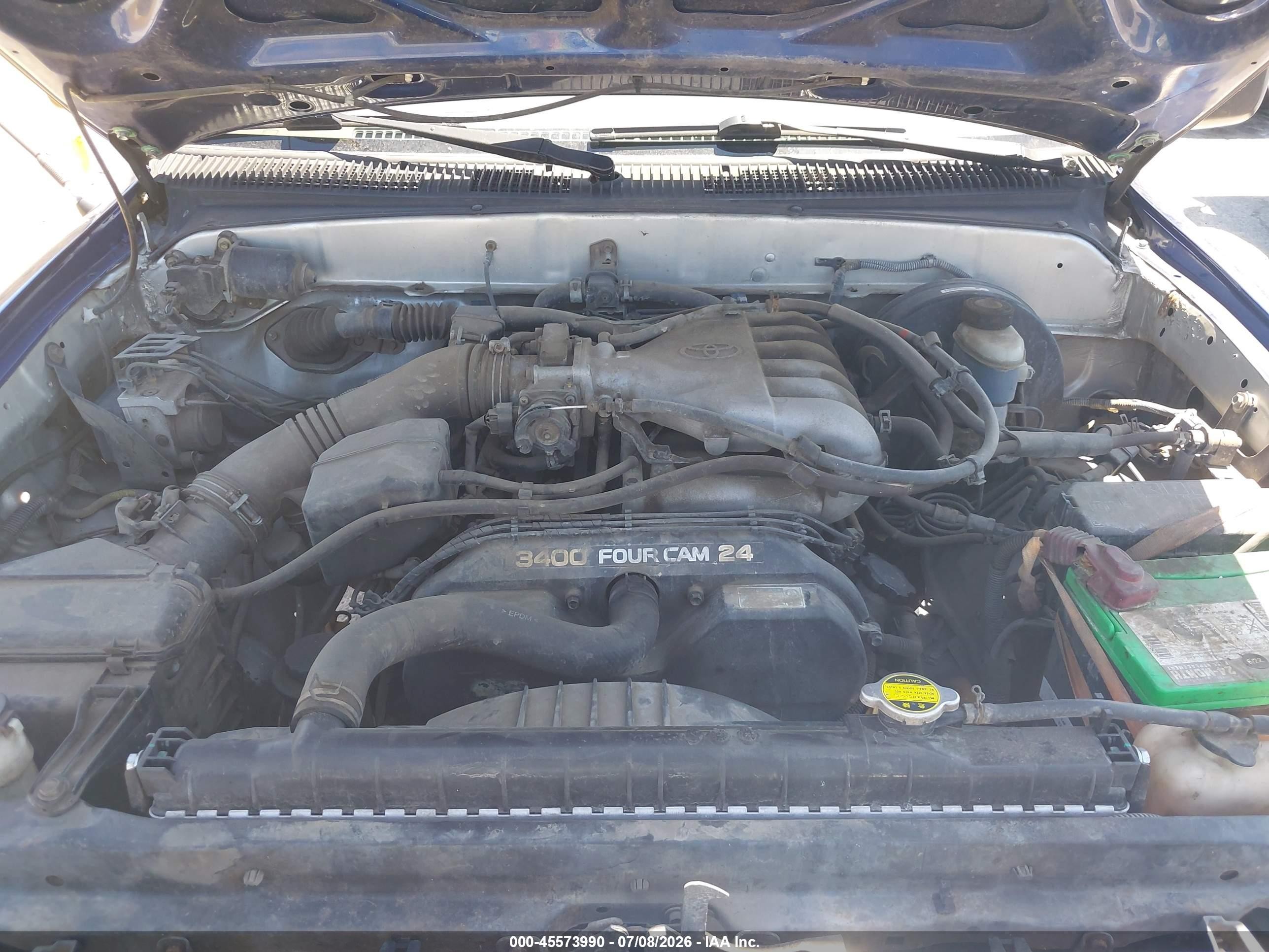 2004 Toyota Tacoma Prerunner V6 Blue vin: 5TESN92N94Z456785