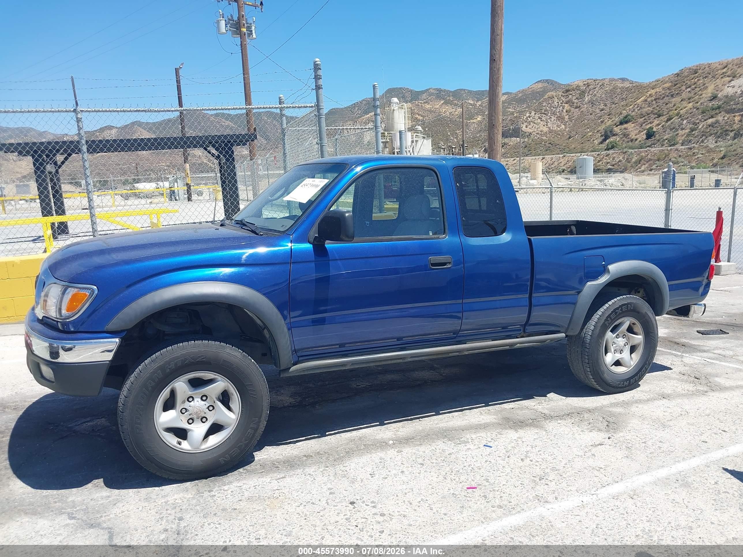 2004 Toyota Tacoma Prerunner V6 Blue vin: 5TESN92N94Z456785