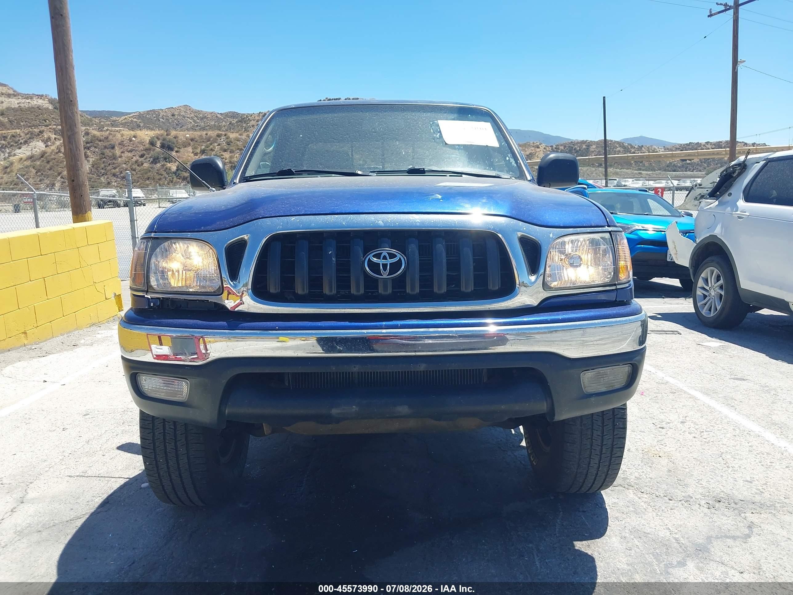 2004 Toyota Tacoma Prerunner V6 Blue vin: 5TESN92N94Z456785