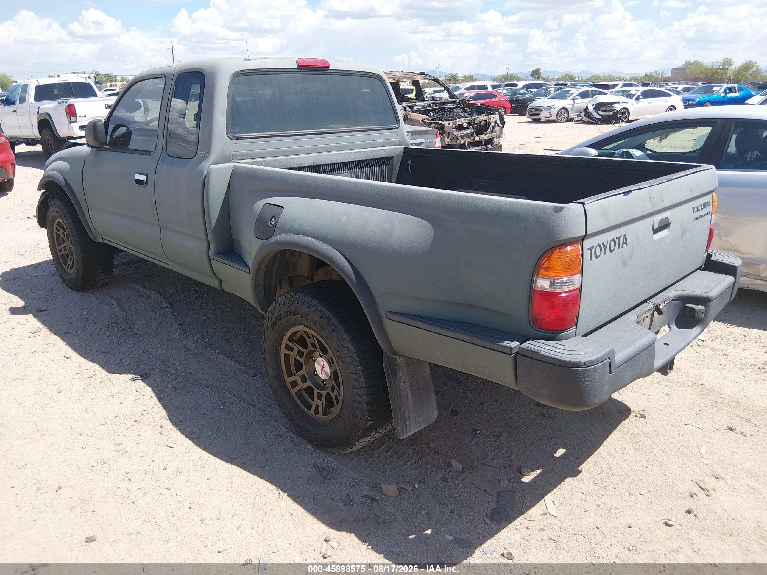 2001 Toyota Tacoma Prerunner V6 Green vin: 5TESN92NX1Z829618