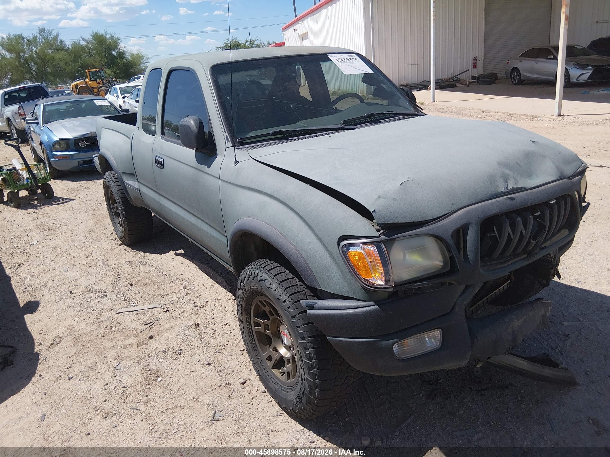 2001 Toyota Tacoma Prerunner V6 Green vin: 5TESN92NX1Z829618