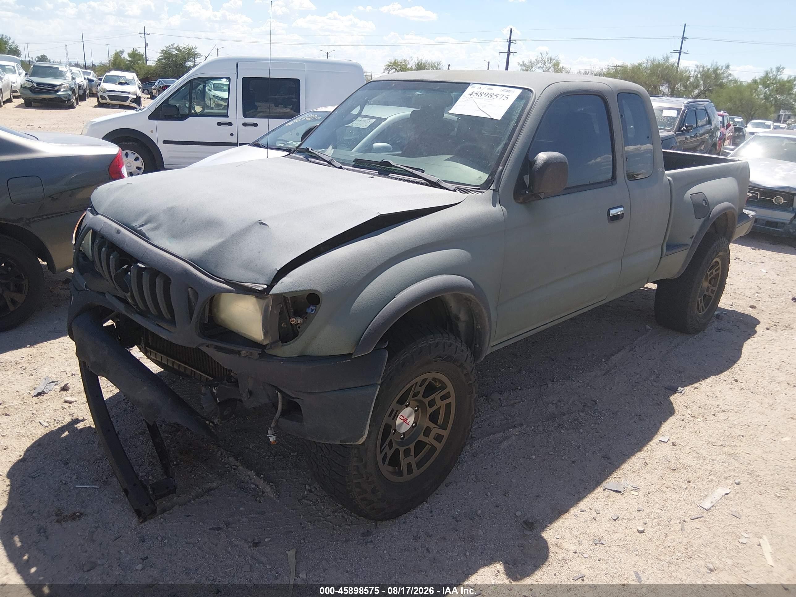 2001 Toyota Tacoma Prerunner V6 Green vin: 5TESN92NX1Z829618