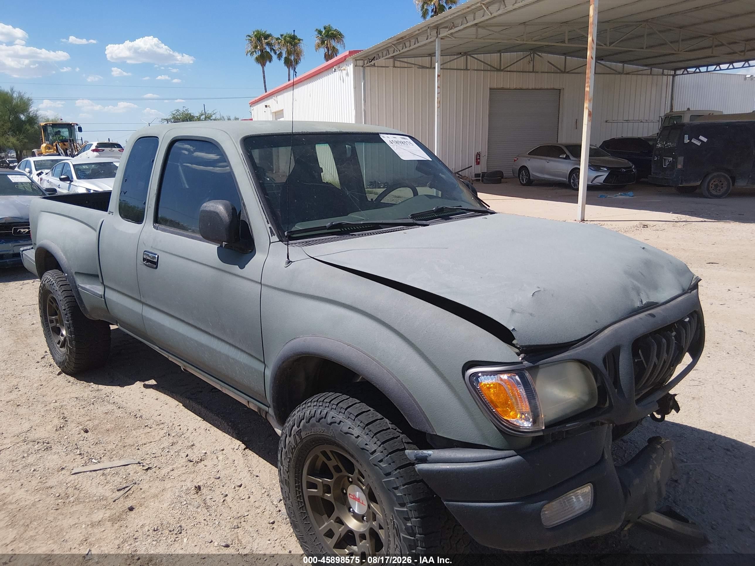 2001 Toyota Tacoma Prerunner V6 Green vin: 5TESN92NX1Z829618