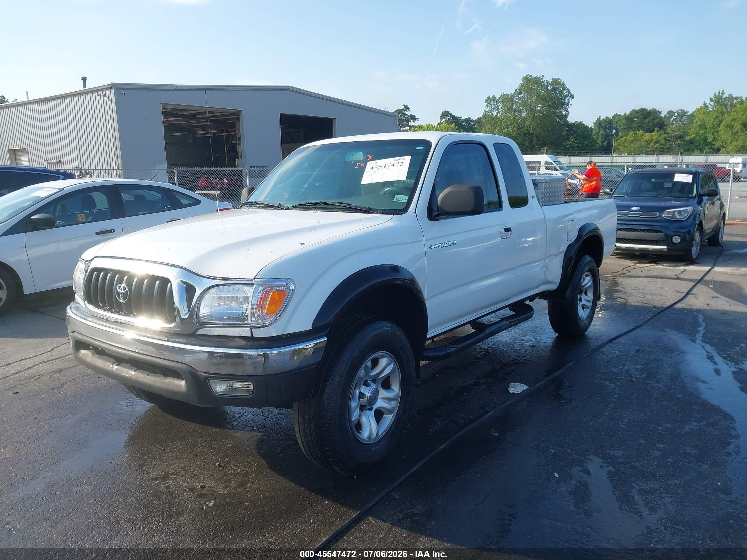 2004 Toyota Tacoma Prerunner V6 Белый vin: 5TESN92NX4Z363953