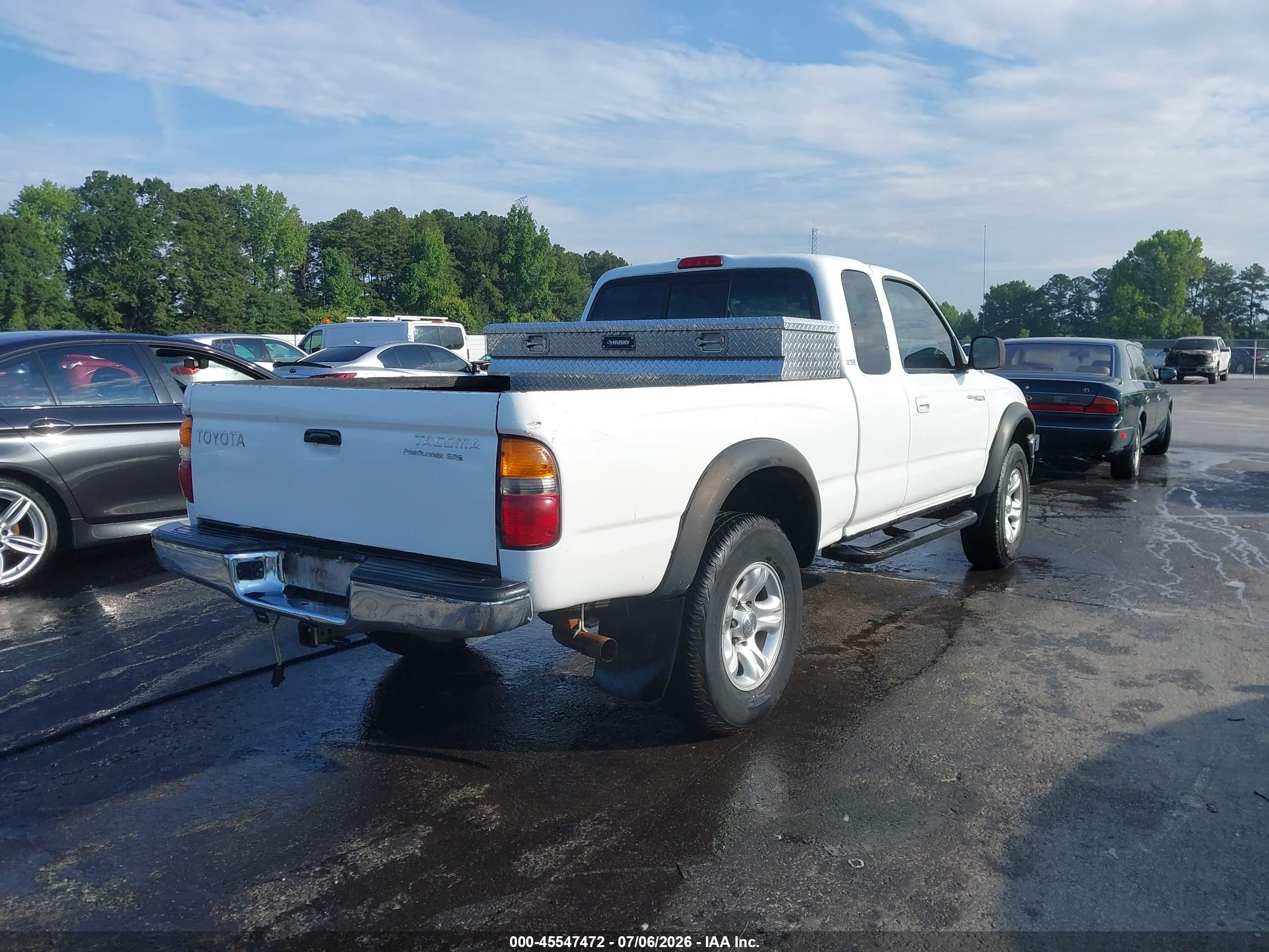 2004 Toyota Tacoma Prerunner V6 Белый vin: 5TESN92NX4Z363953