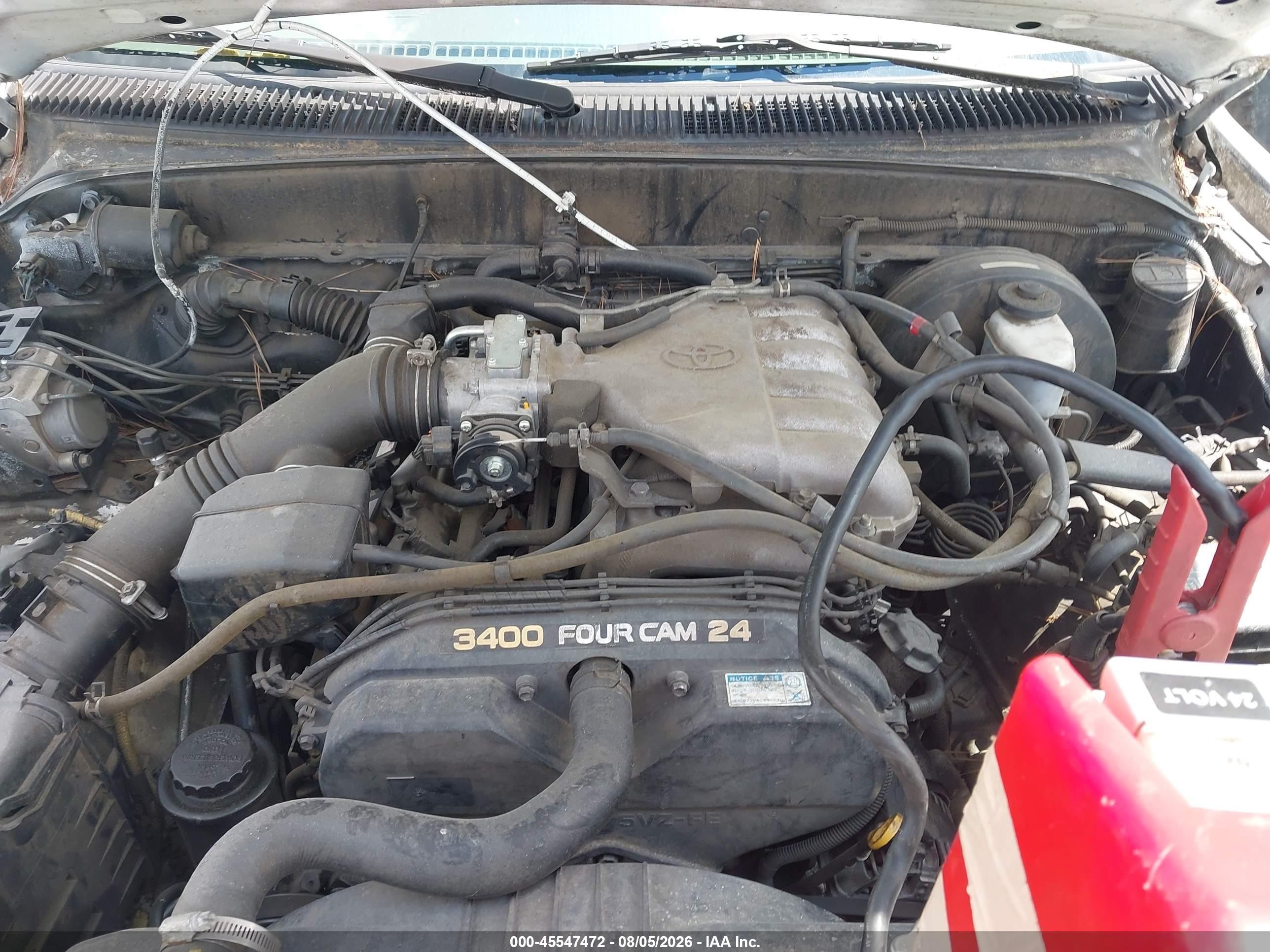 2004 Toyota Tacoma Prerunner V6 Белый vin: 5TESN92NX4Z363953