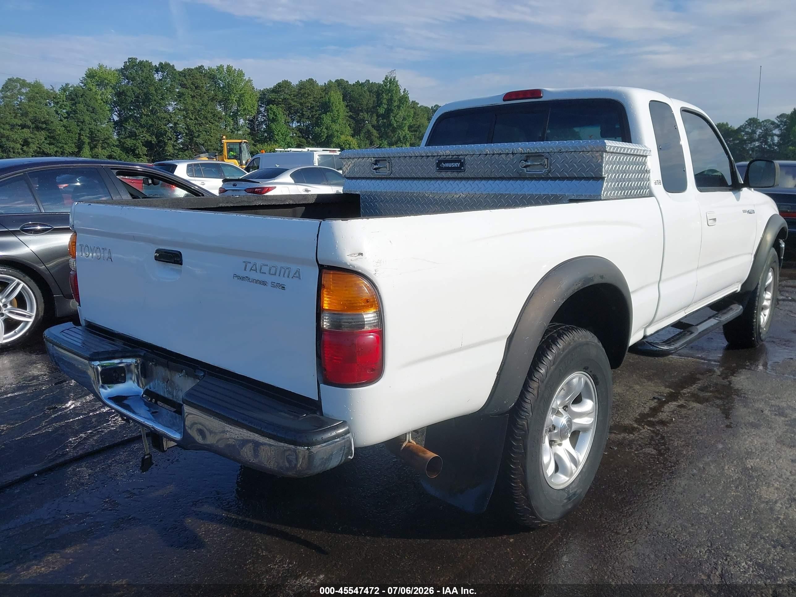 2004 Toyota Tacoma Prerunner V6 Белый vin: 5TESN92NX4Z363953