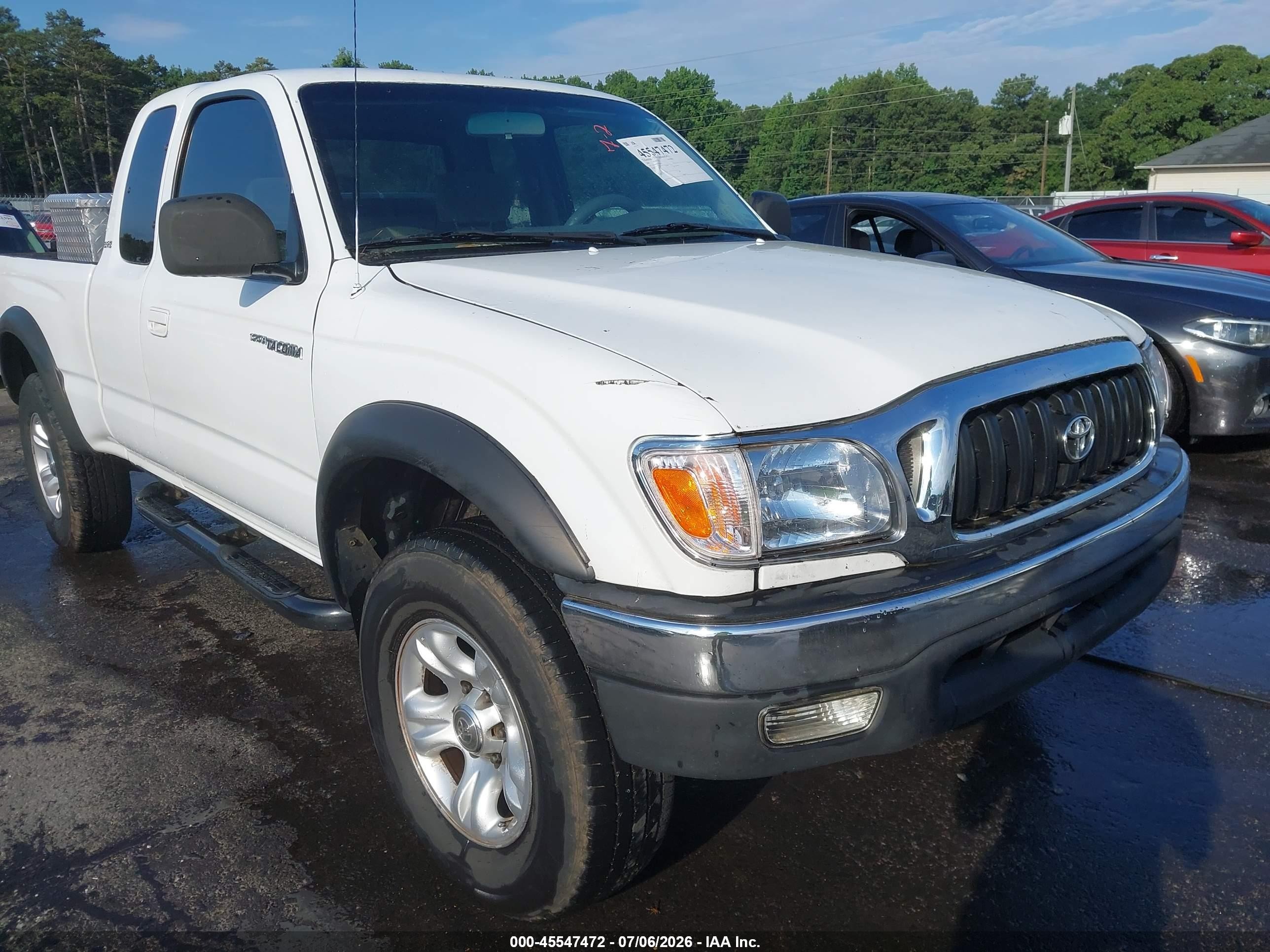 2004 Toyota Tacoma Prerunner V6 Белый vin: 5TESN92NX4Z363953
