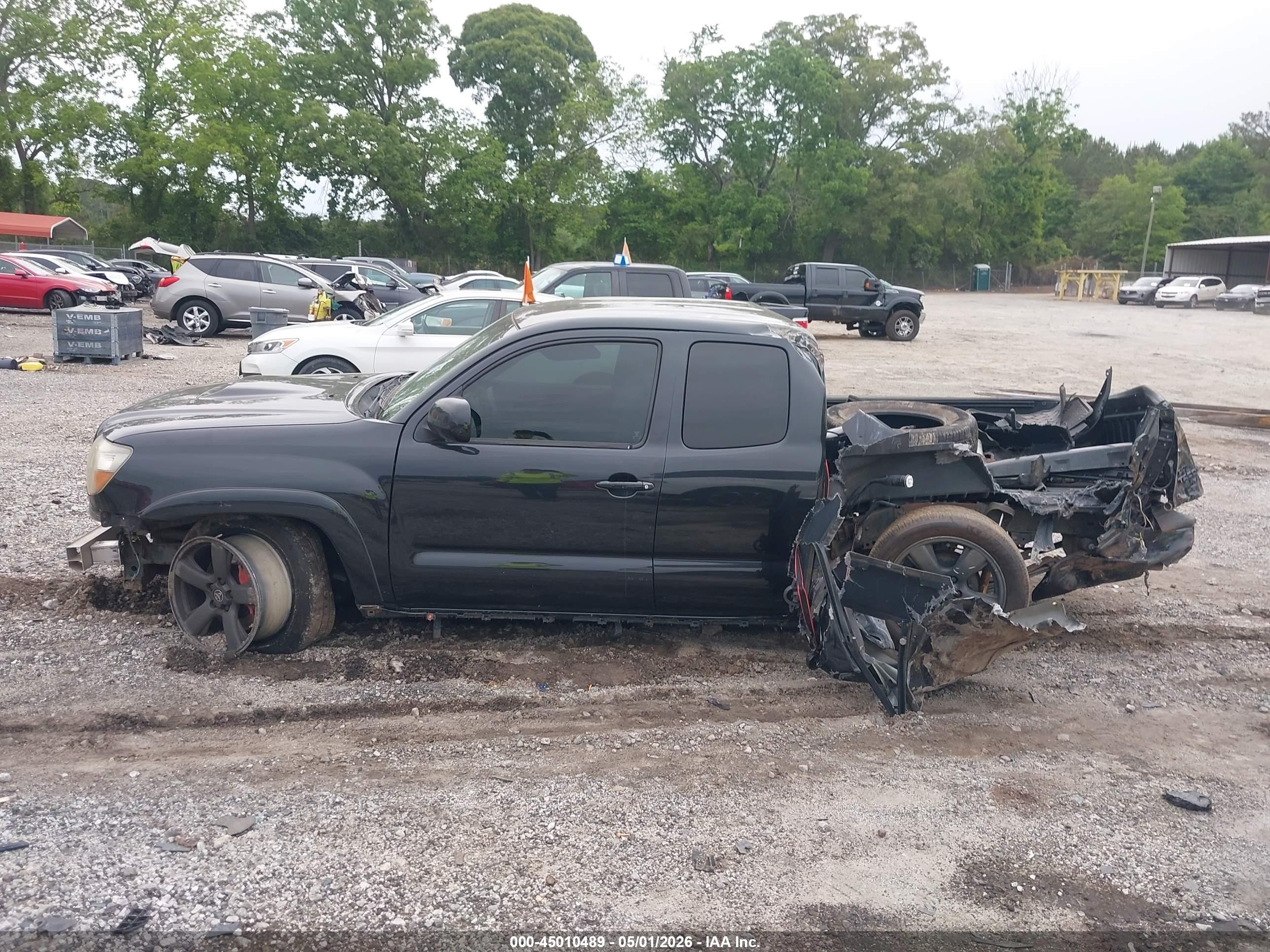 2007 Toyota Tacoma X-runner Black vin: 5TETU22N37Z406726