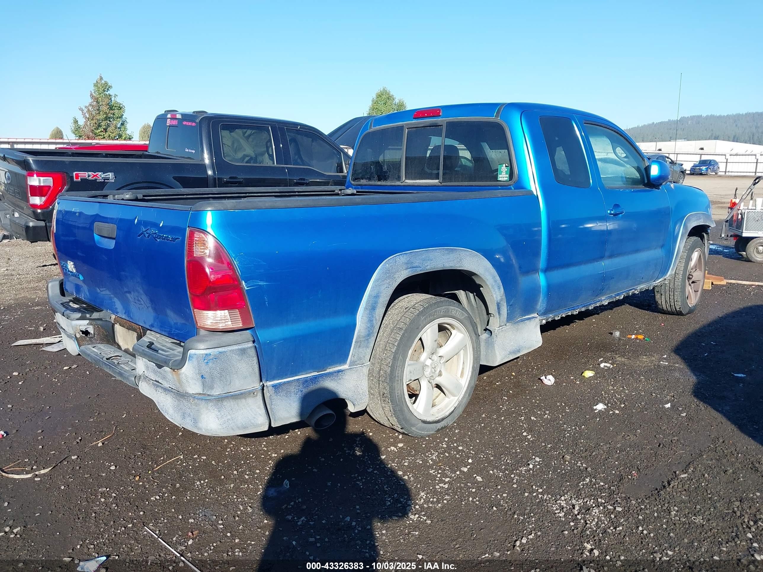 2007 Toyota Tacoma X-runner Blue vin: 5TETU22N77Z326149