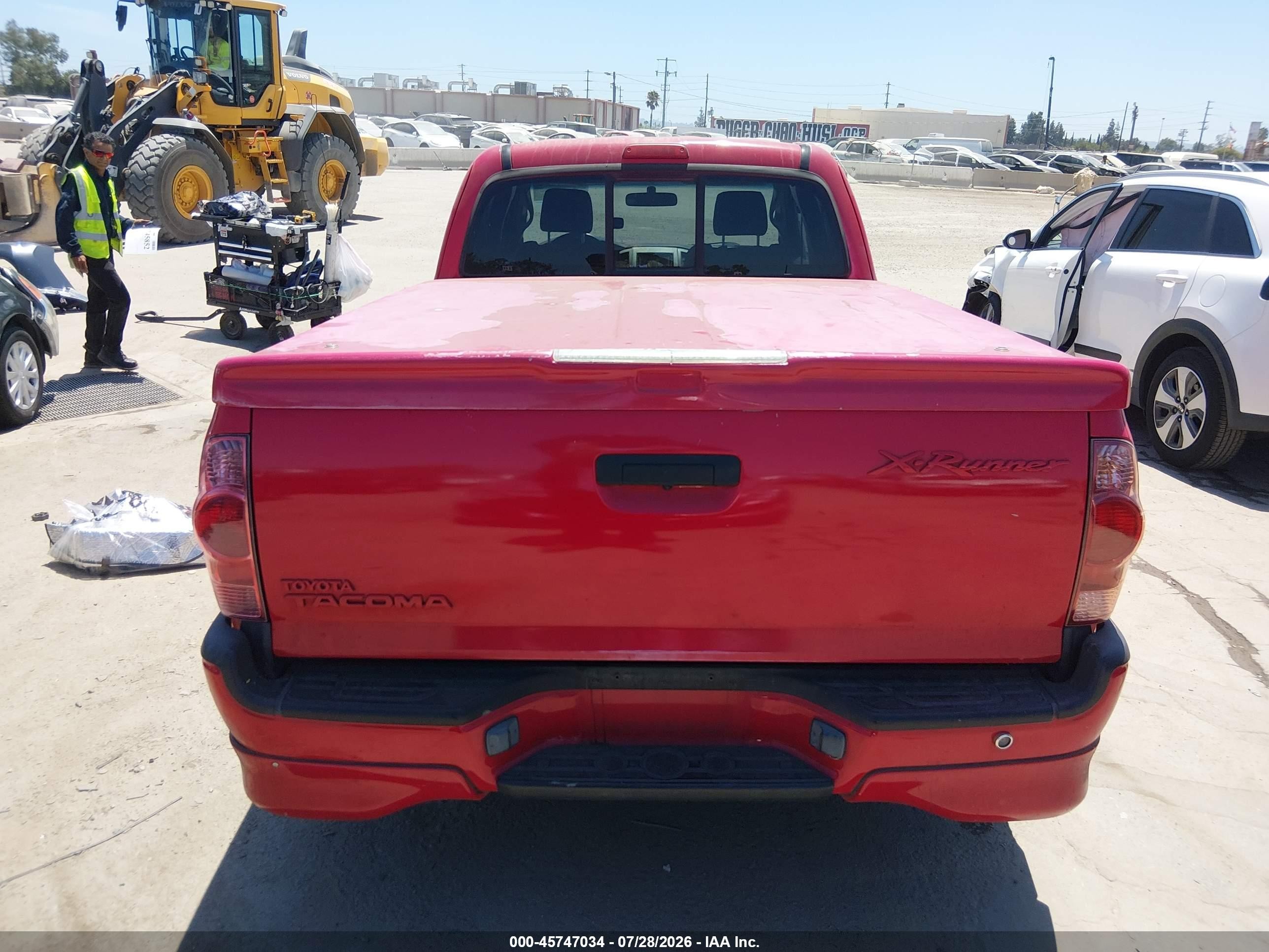 2006 Toyota Tacoma V6 Red vin: 5TETU22NX6Z228036
