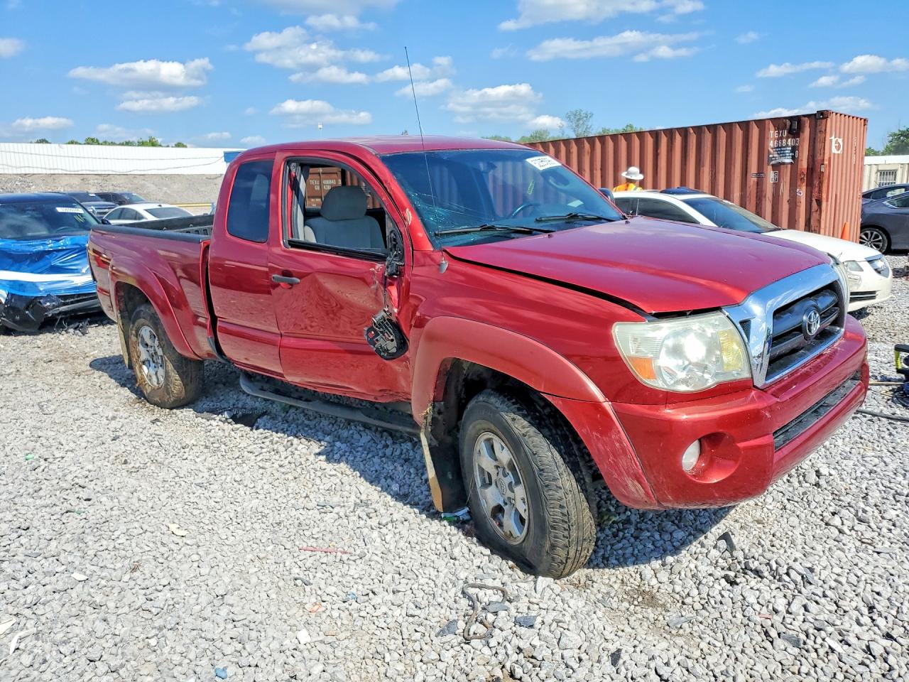 2006 Toyota Tacoma Prerunner Access Cab Red vin: 5TETU62N06Z264129