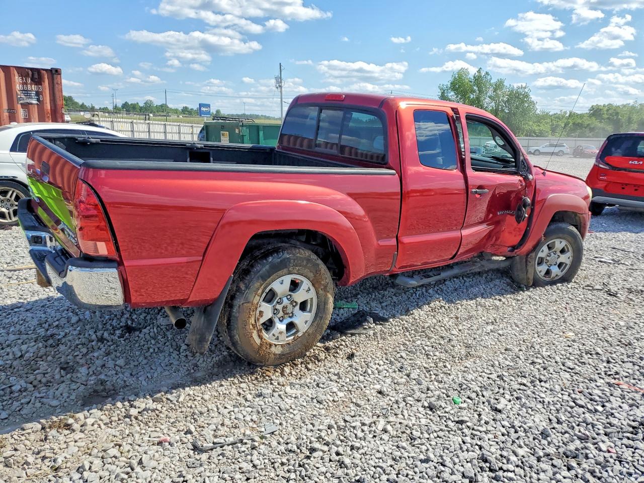 2006 Toyota Tacoma Prerunner Access Cab Red vin: 5TETU62N06Z264129