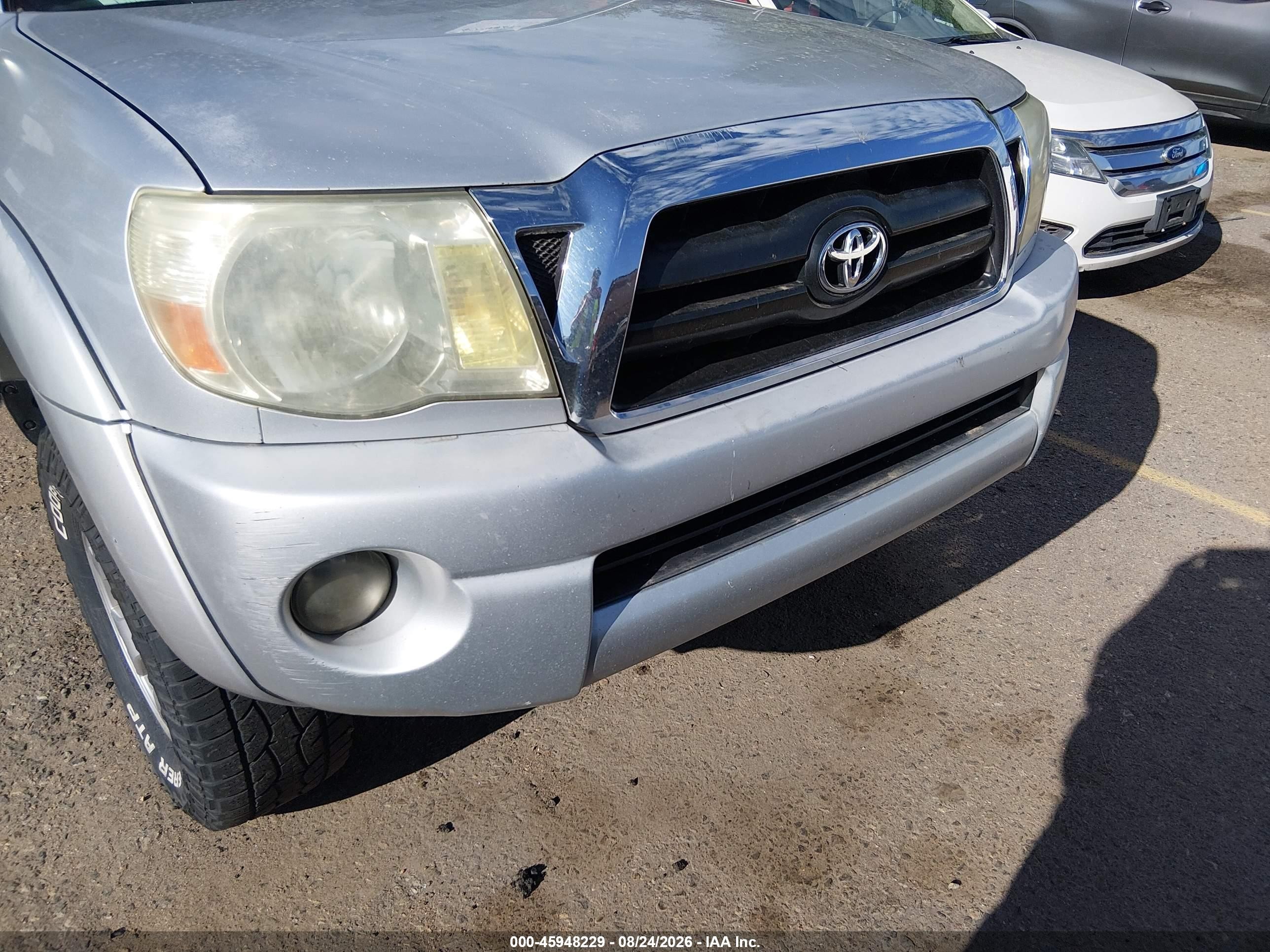 2008 Toyota Tacoma Prerunner V6 Gray vin: 5TETU62N08Z494840