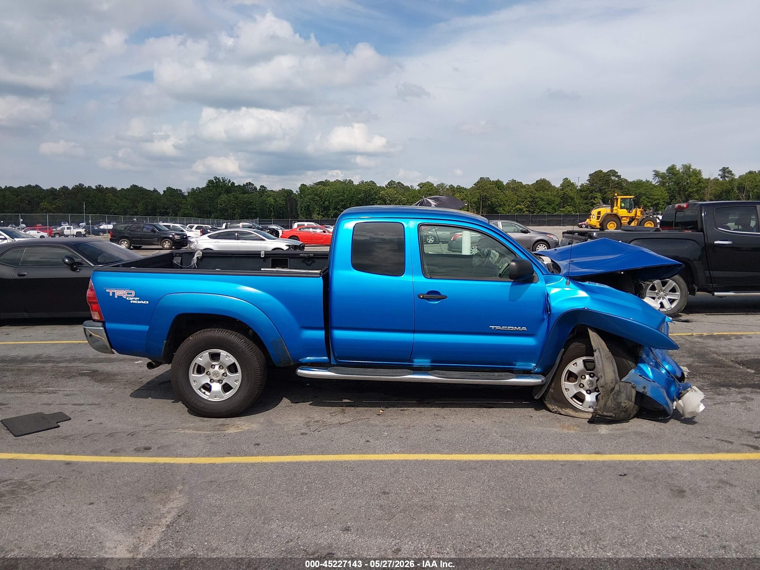 2005 Toyota Tacoma Prerunner Access Cab Blue vin: 5TETU62N15Z070109