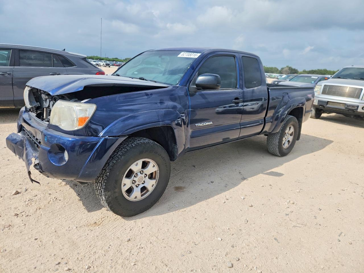 2007 Toyota Tacoma Prerunner V6 Blue vin: 5TETU62N17Z345044