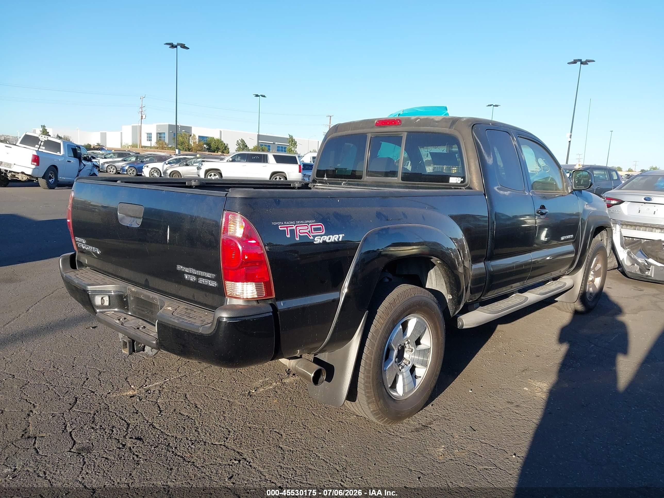 2005 Toyota Tacoma Prerunner V6 Gray vin: 5TETU62N25Z077683