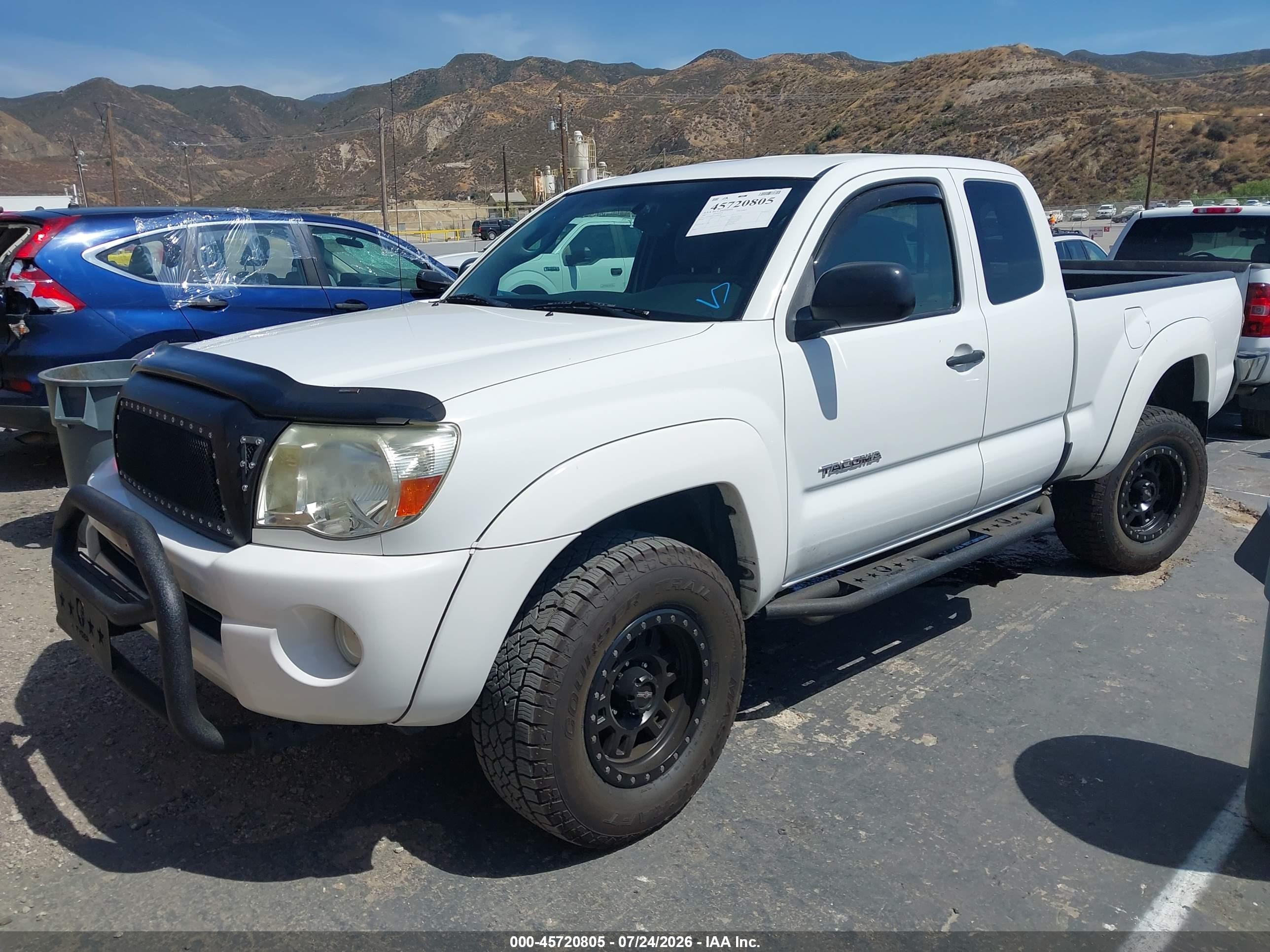 2007 Toyota Tacoma Prerunner V6 Белый vin: 5TETU62N37Z468358
