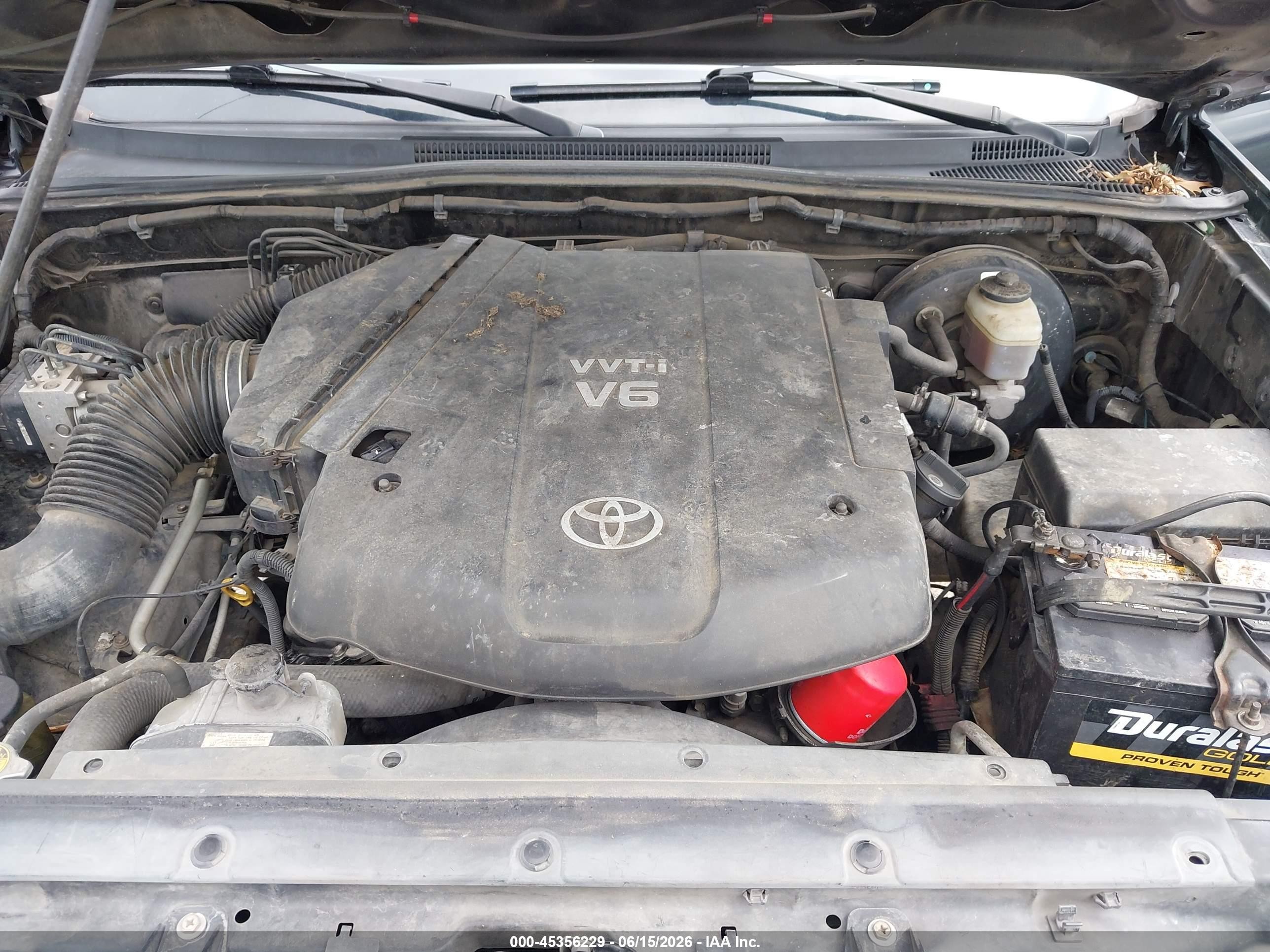 2006 Toyota Tacoma Prerunner V6 Black vin: 5TETU62N46Z188138