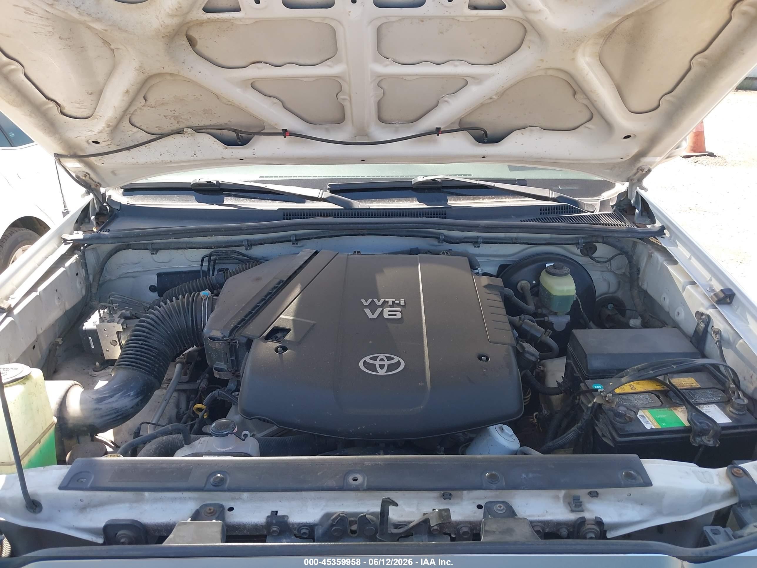 2006 Toyota Tacoma Prerunner V6 Белый vin: 5TETU62N46Z244577