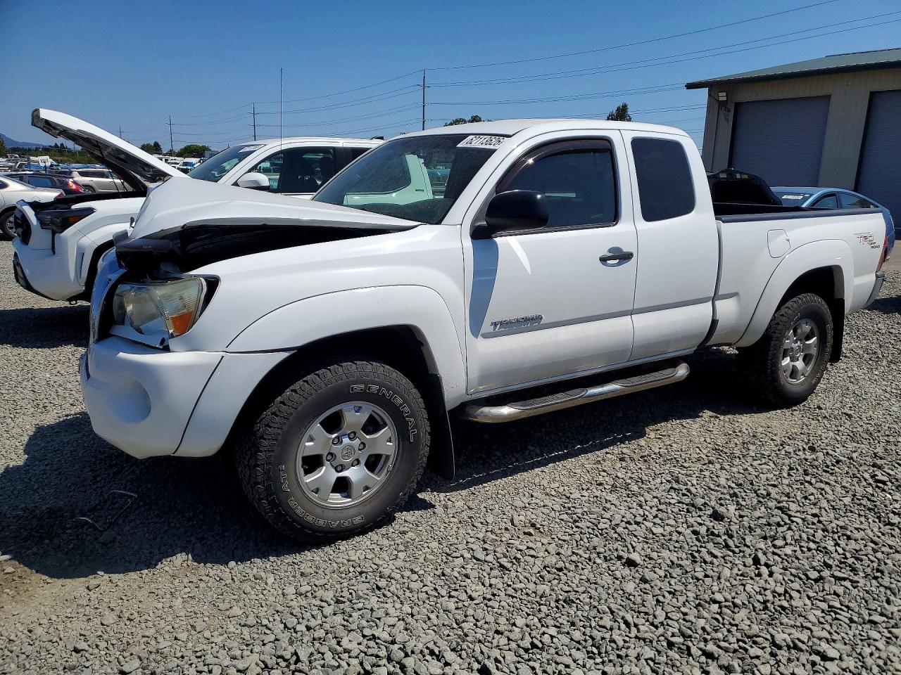 2007 Toyota Tacoma Prerunner V6 White vin: 5TETU62N47Z324804