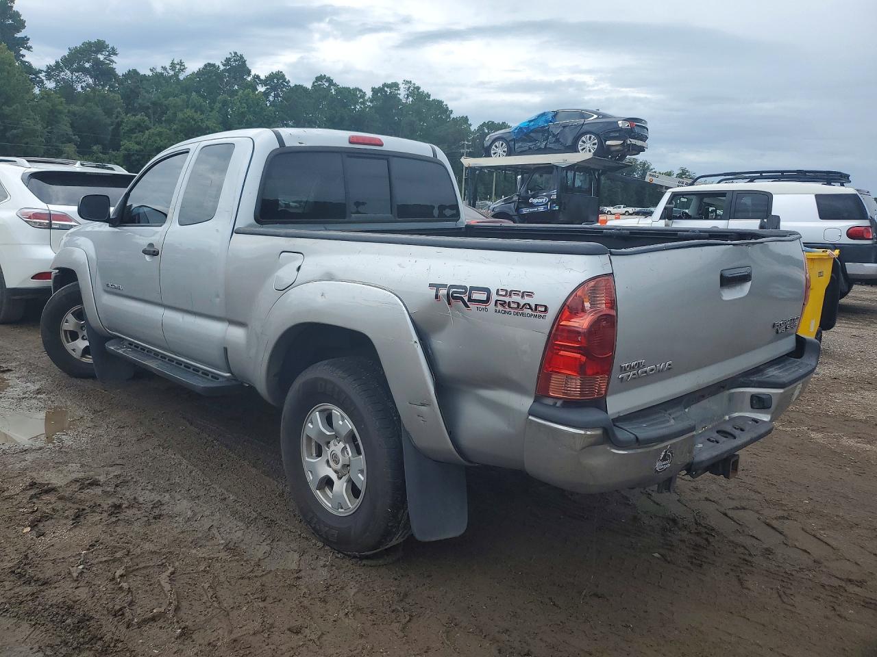 2007 Toyota Tacoma Prerunner Access Cab Silver vin: 5TETU62N47Z456235
