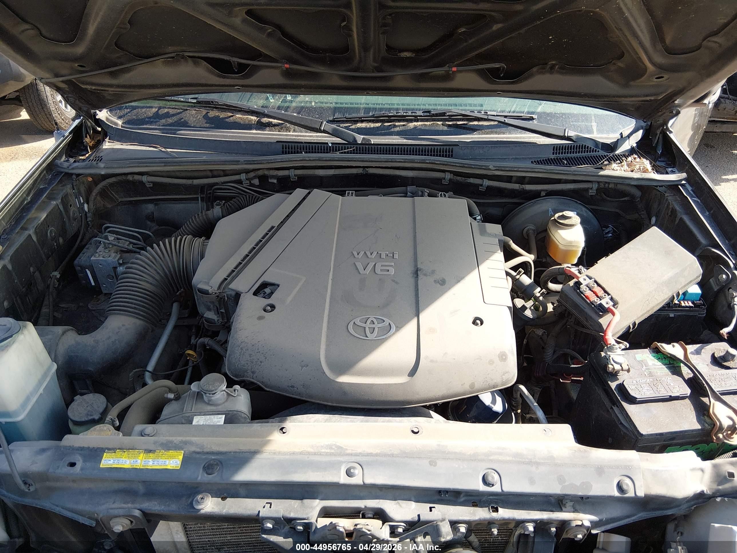 2005 Toyota Tacoma Prerunner V6 Gray vin: 5TETU62N55Z094896