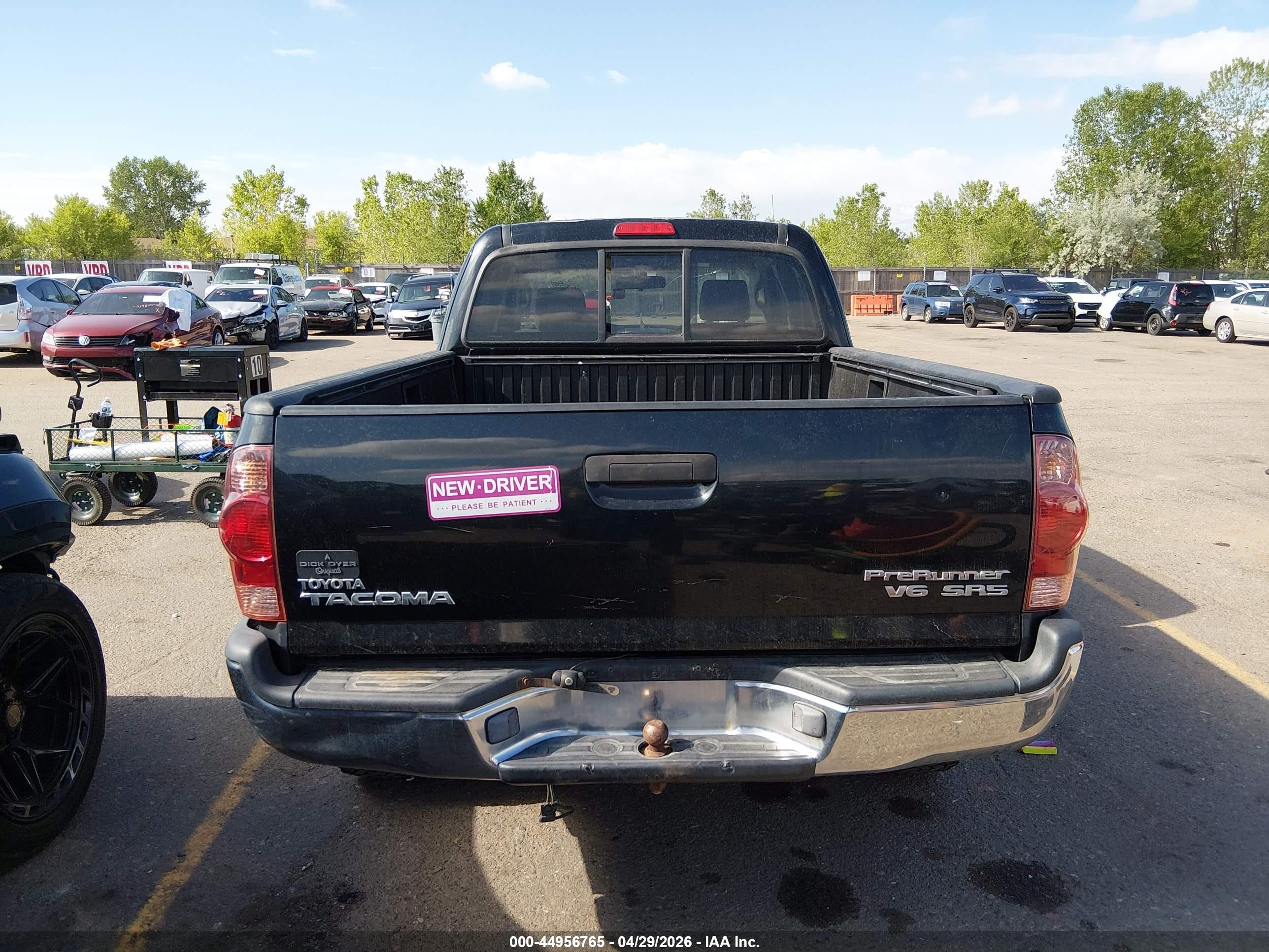 2005 Toyota Tacoma Prerunner V6 Gray vin: 5TETU62N55Z094896