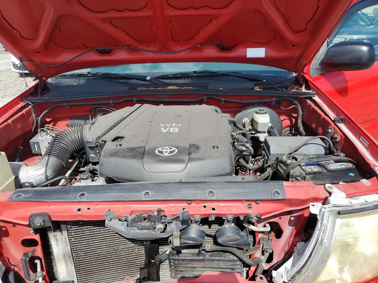 2008 Toyota Tacoma Prerunner Access Cab Red vin: 5TETU62N68Z560176