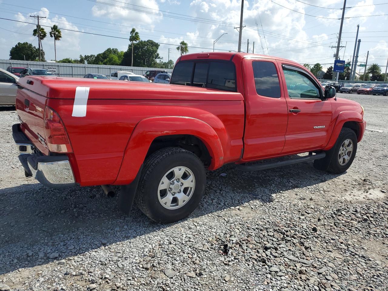 2008 Toyota Tacoma Prerunner Access Cab Red vin: 5TETU62N68Z560176