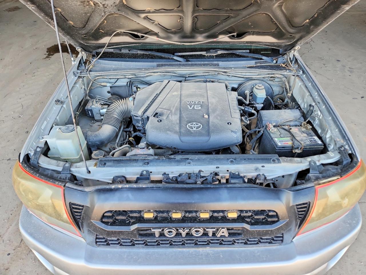 2006 Toyota Tacoma Prerunner Access Cab Silver vin: 5TETU62N86Z254576
