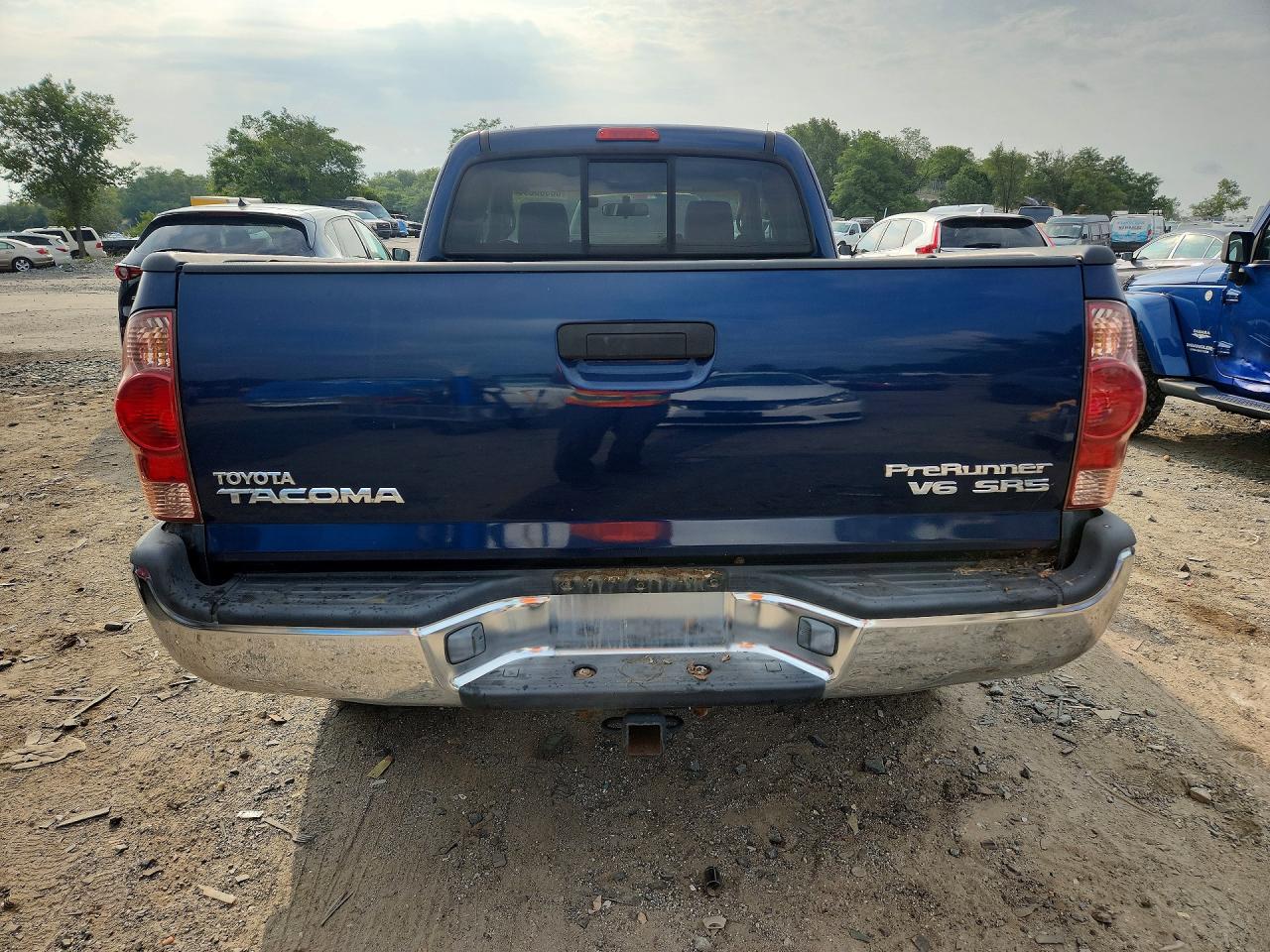2007 Toyota Tacoma Prerunner V6 Blue vin: 5TETU62N87Z385010