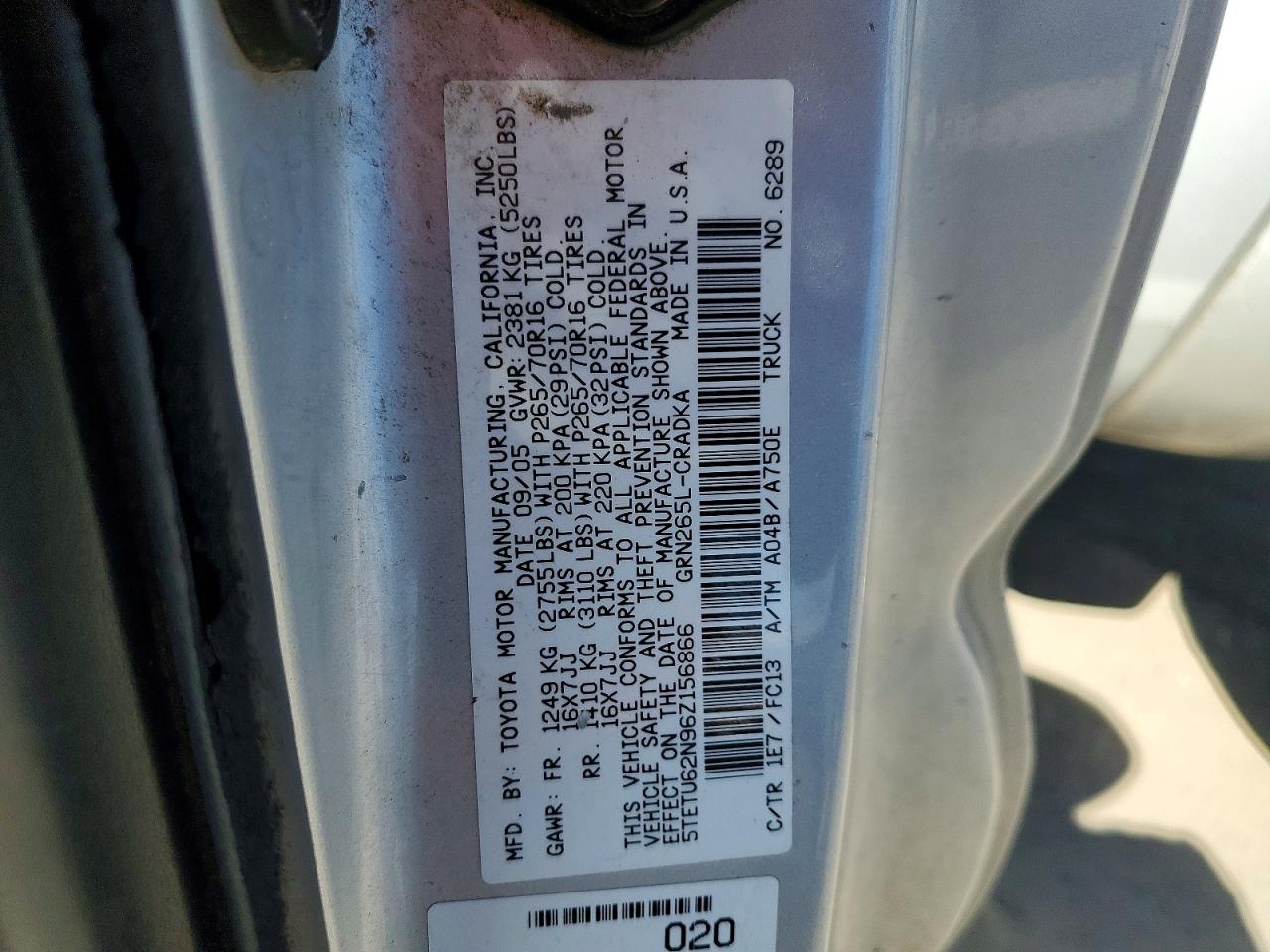 2006 Toyota Tacoma Prerunner Access Cab Silver vin: 5TETU62N96Z156866