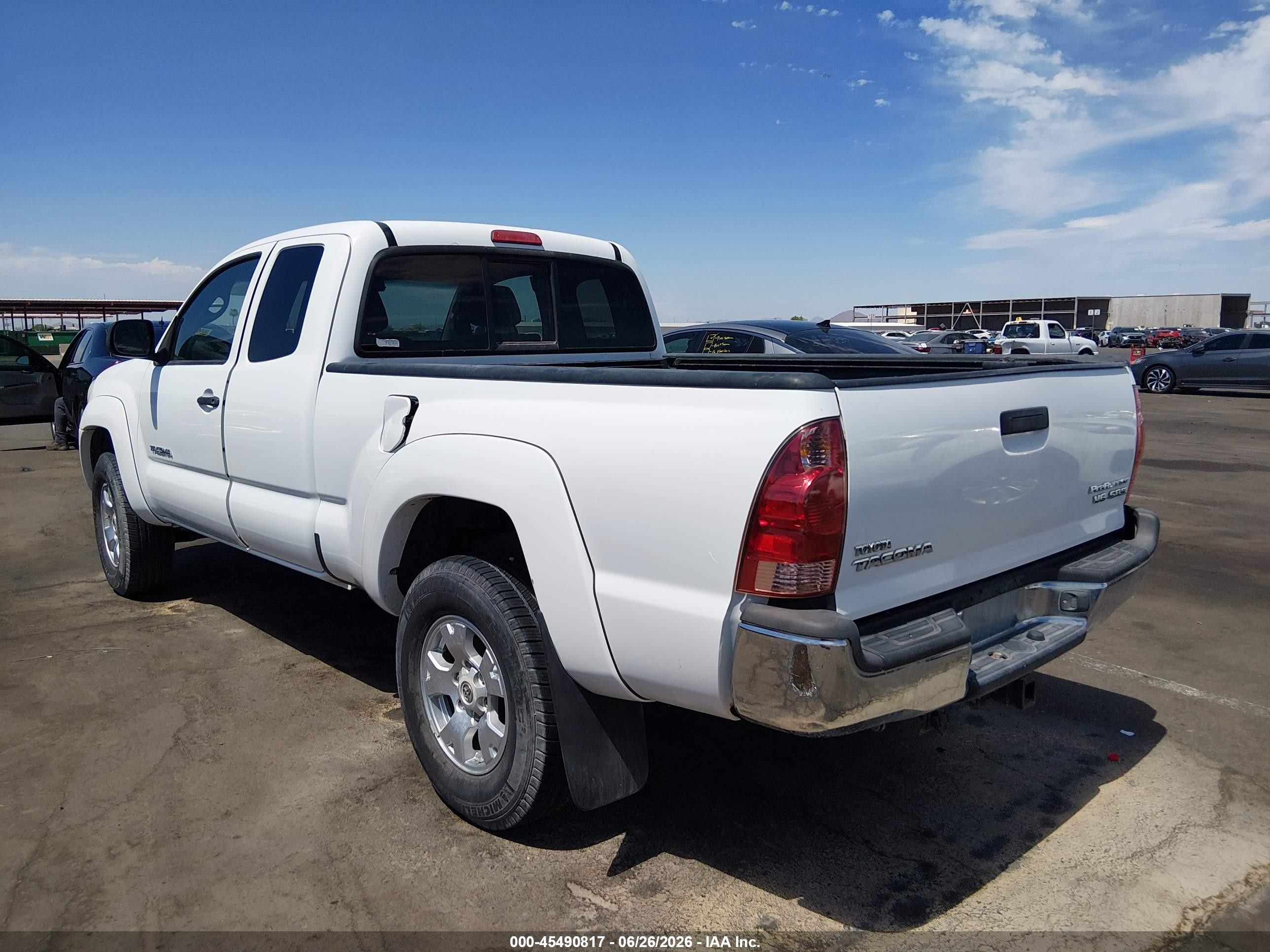 2007 Toyota Tacoma Prerunner V6 Белый vin: 5TETU62N97Z366398