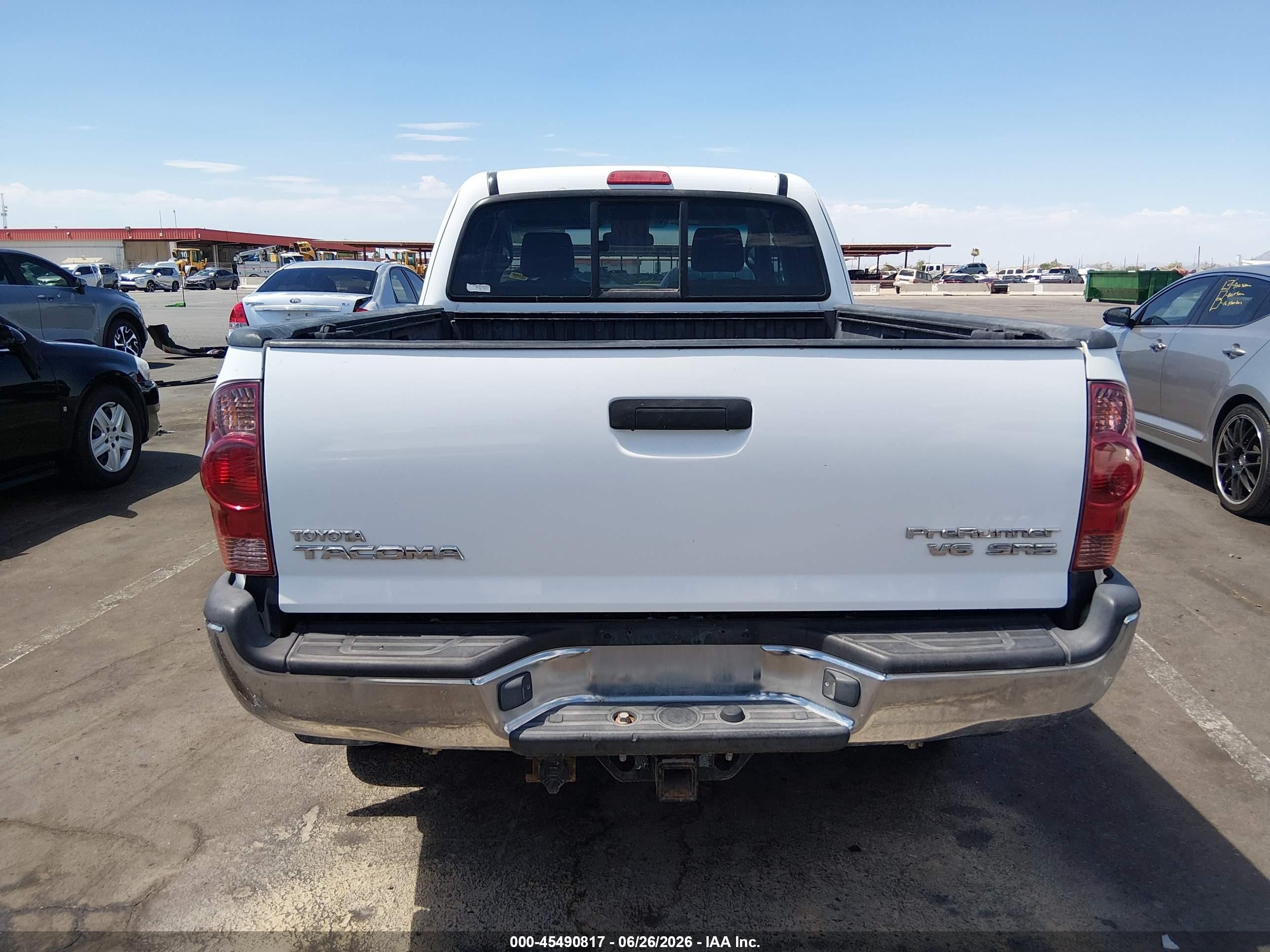 2007 Toyota Tacoma Prerunner V6 Белый vin: 5TETU62N97Z366398