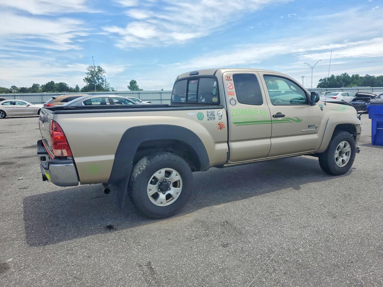 2007 Toyota Tacoma Prerunner Access Cab Gold vin: 5TETU62N97Z418063