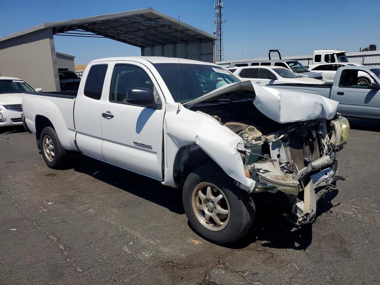 2006 Toyota Tacoma Access Cab White vin: 5TETX22N06Z309098