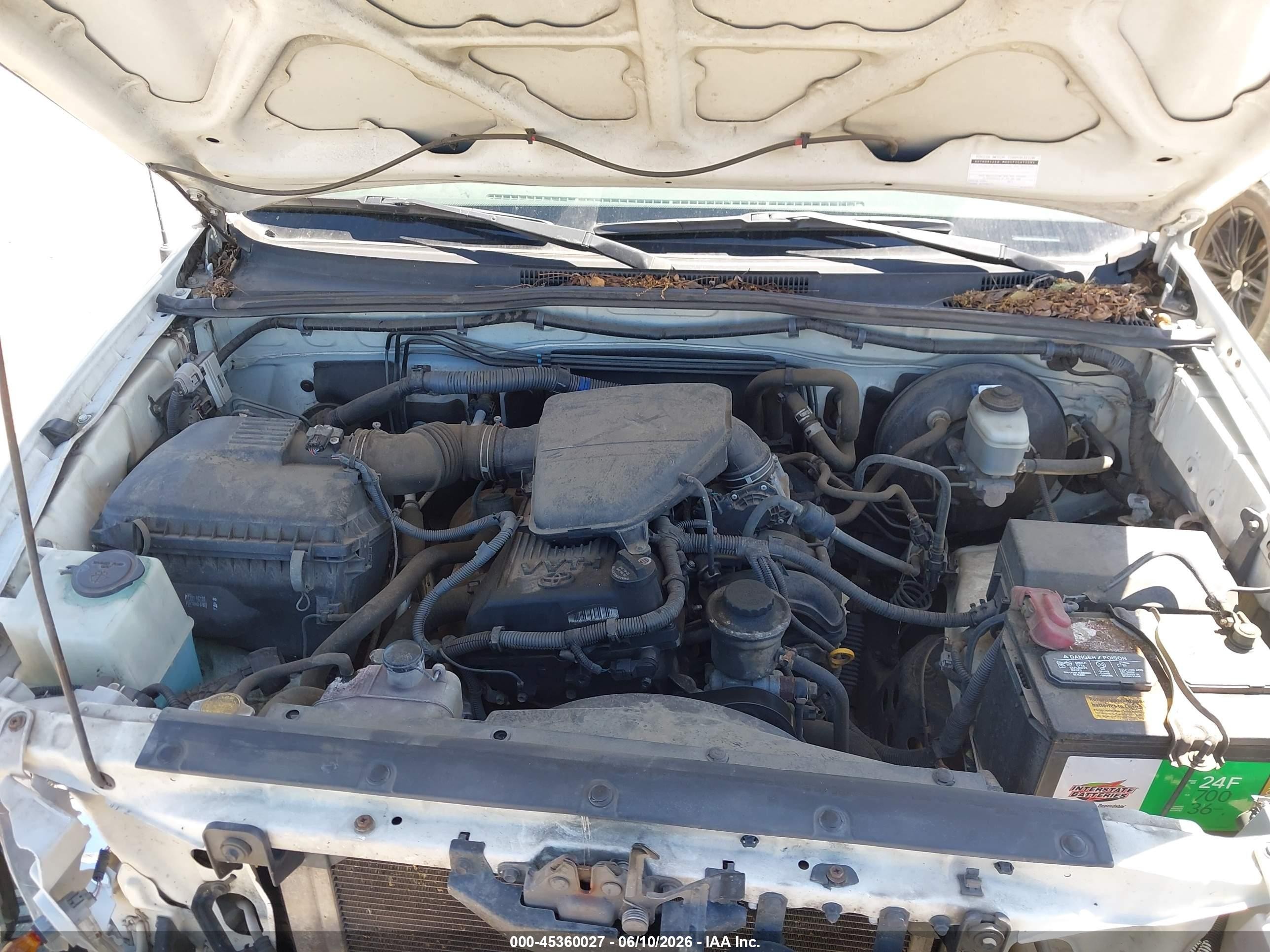2007 Toyota Tacoma   White vin: 5TETX22N07Z439495
