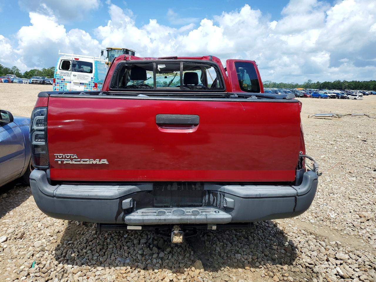 2008 Toyota Tacoma Access Cab Burgundy vin: 5TETX22N08Z511331