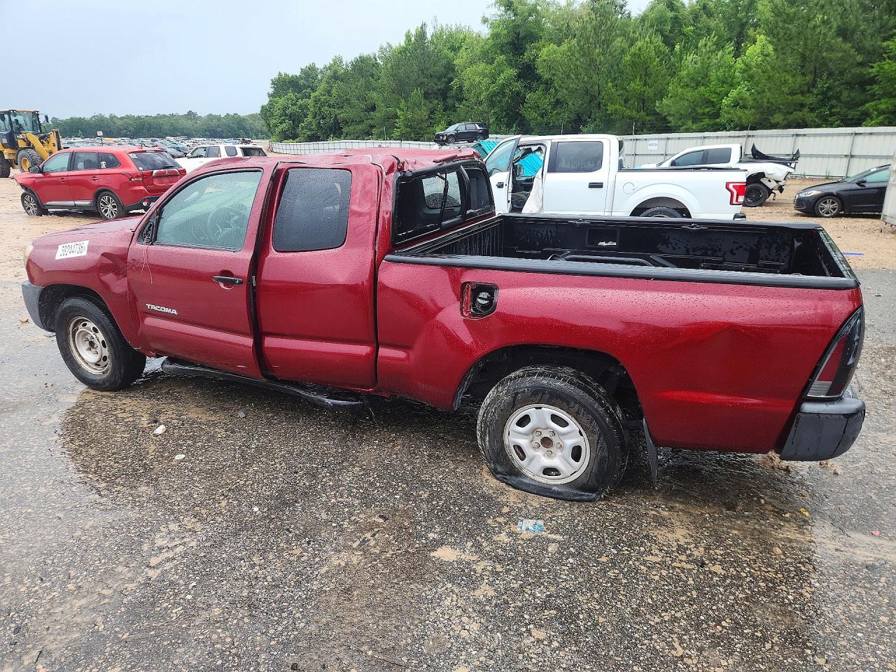 2008 Toyota Tacoma Access Cab Burgundy vin: 5TETX22N08Z511331