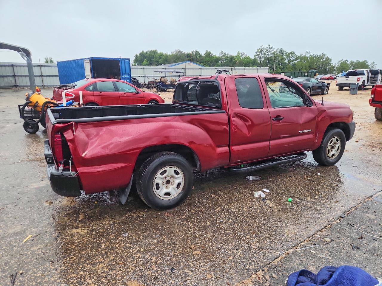2008 Toyota Tacoma Access Cab Burgundy vin: 5TETX22N08Z511331