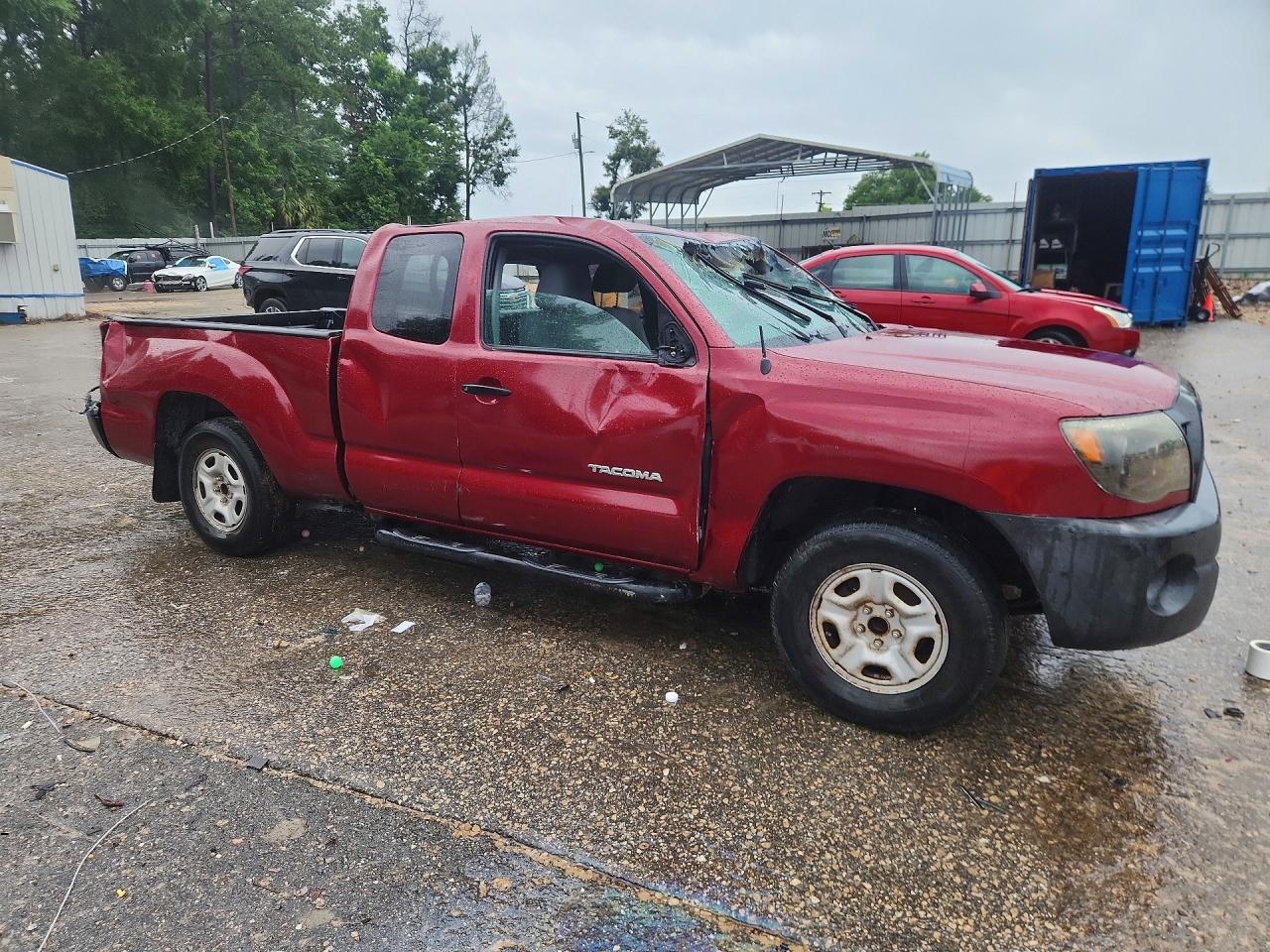 2008 Toyota Tacoma Access Cab Burgundy vin: 5TETX22N08Z511331