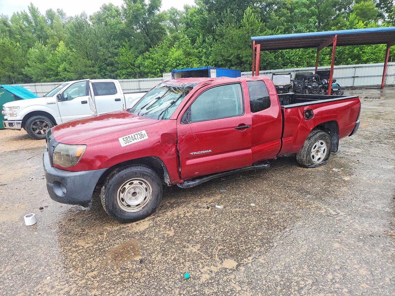 2008 Toyota Tacoma Access Cab Burgundy vin: 5TETX22N08Z511331