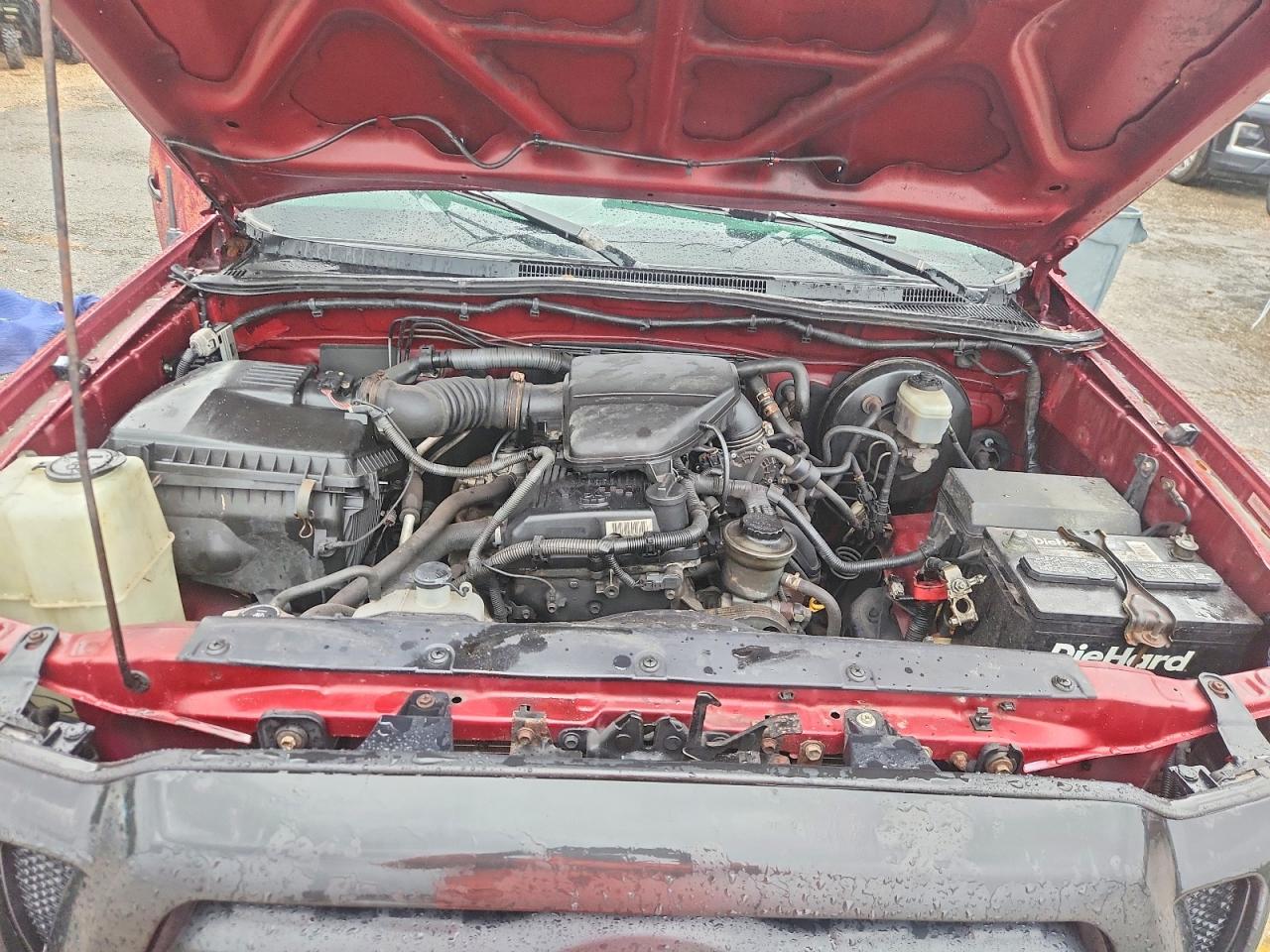 2008 Toyota Tacoma Access Cab Burgundy vin: 5TETX22N08Z511331