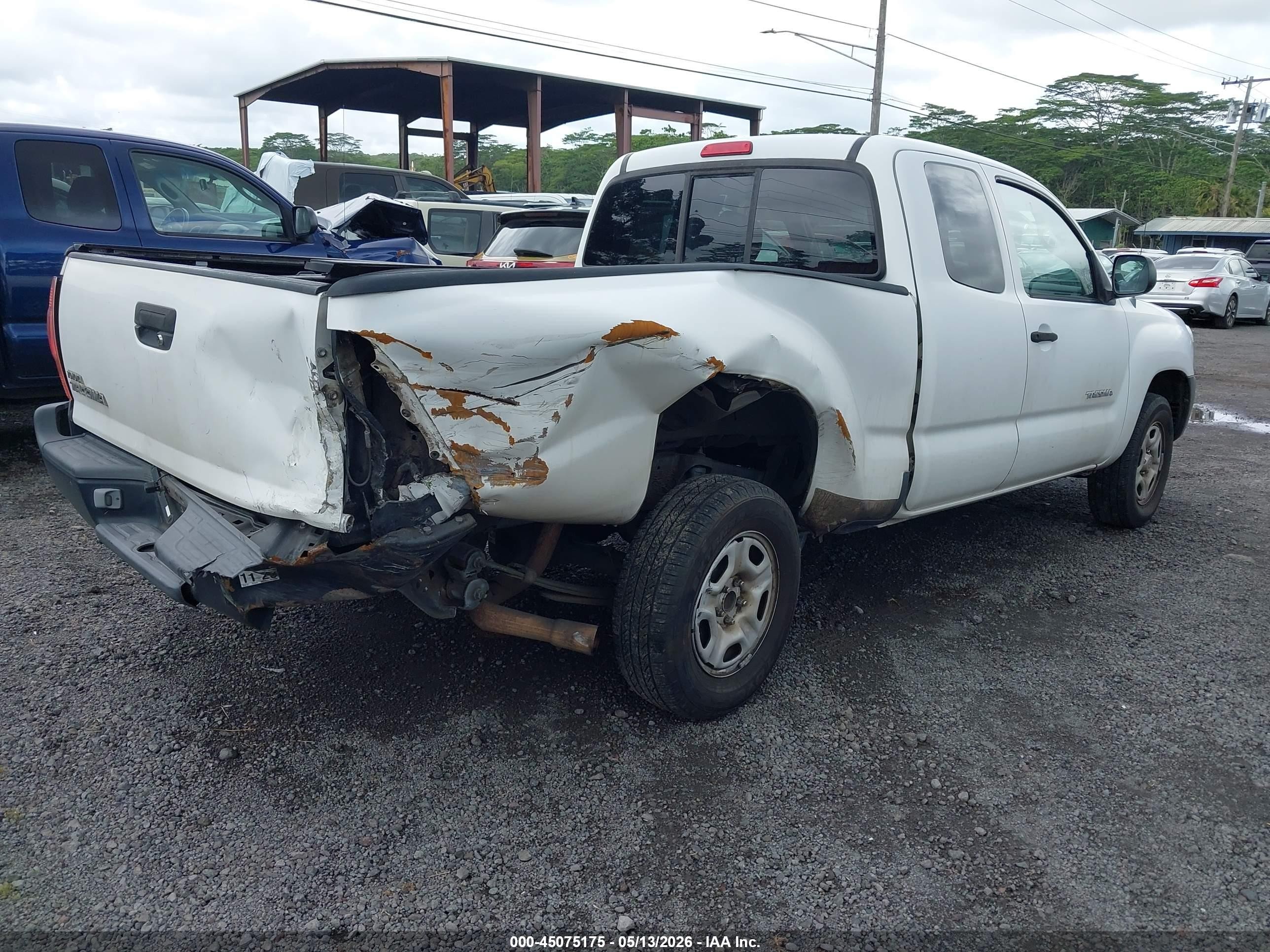 2007 Toyota Tacoma   White vin: 5TETX22N17Z328342