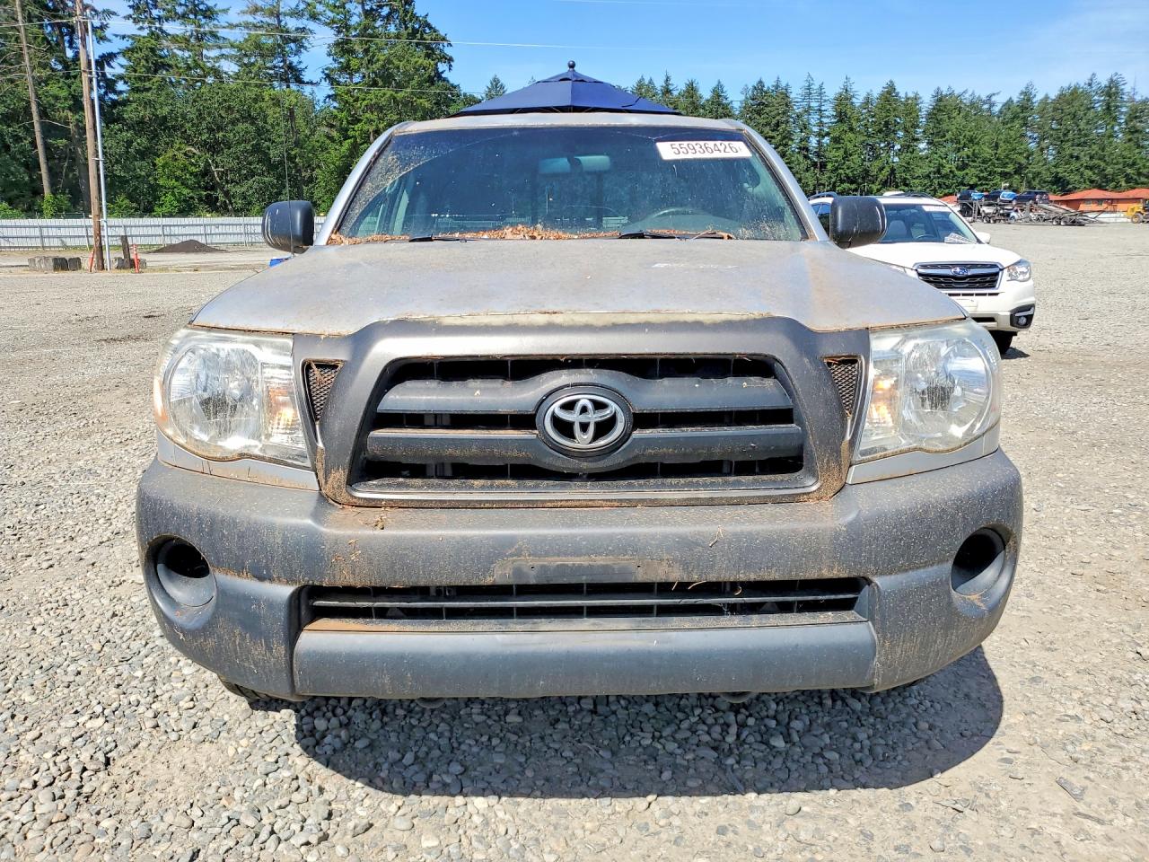 2005 Toyota Tacoma Access Cab Silver vin: 5TETX22N25Z028306
