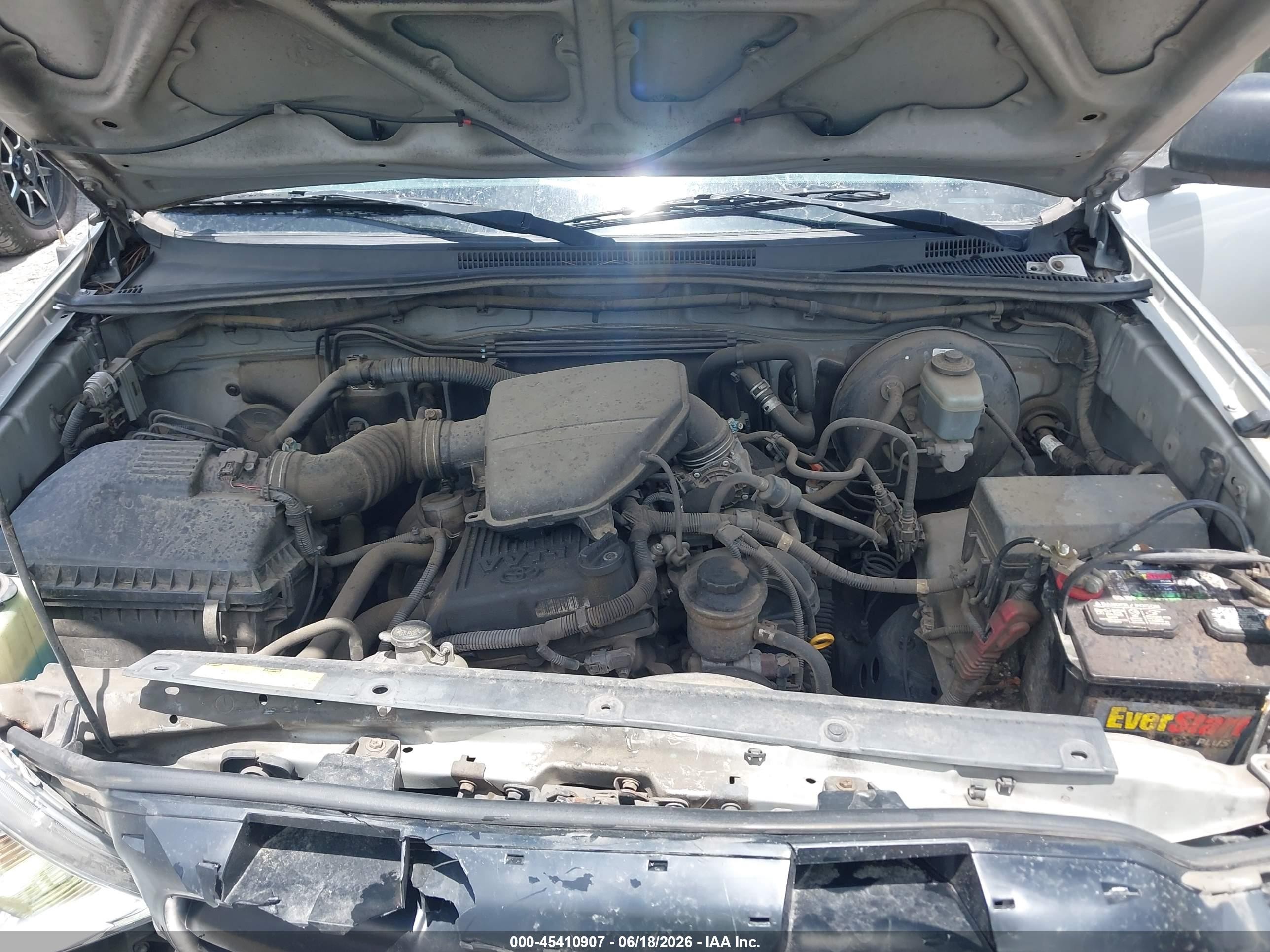2007 Toyota Tacoma   Silver vin: 5TETX22N27Z337356