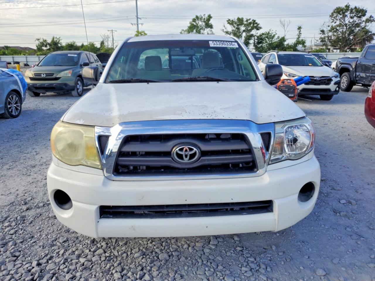 2007 Toyota Tacoma Access Cab White vin: 5TETX22N27Z409074